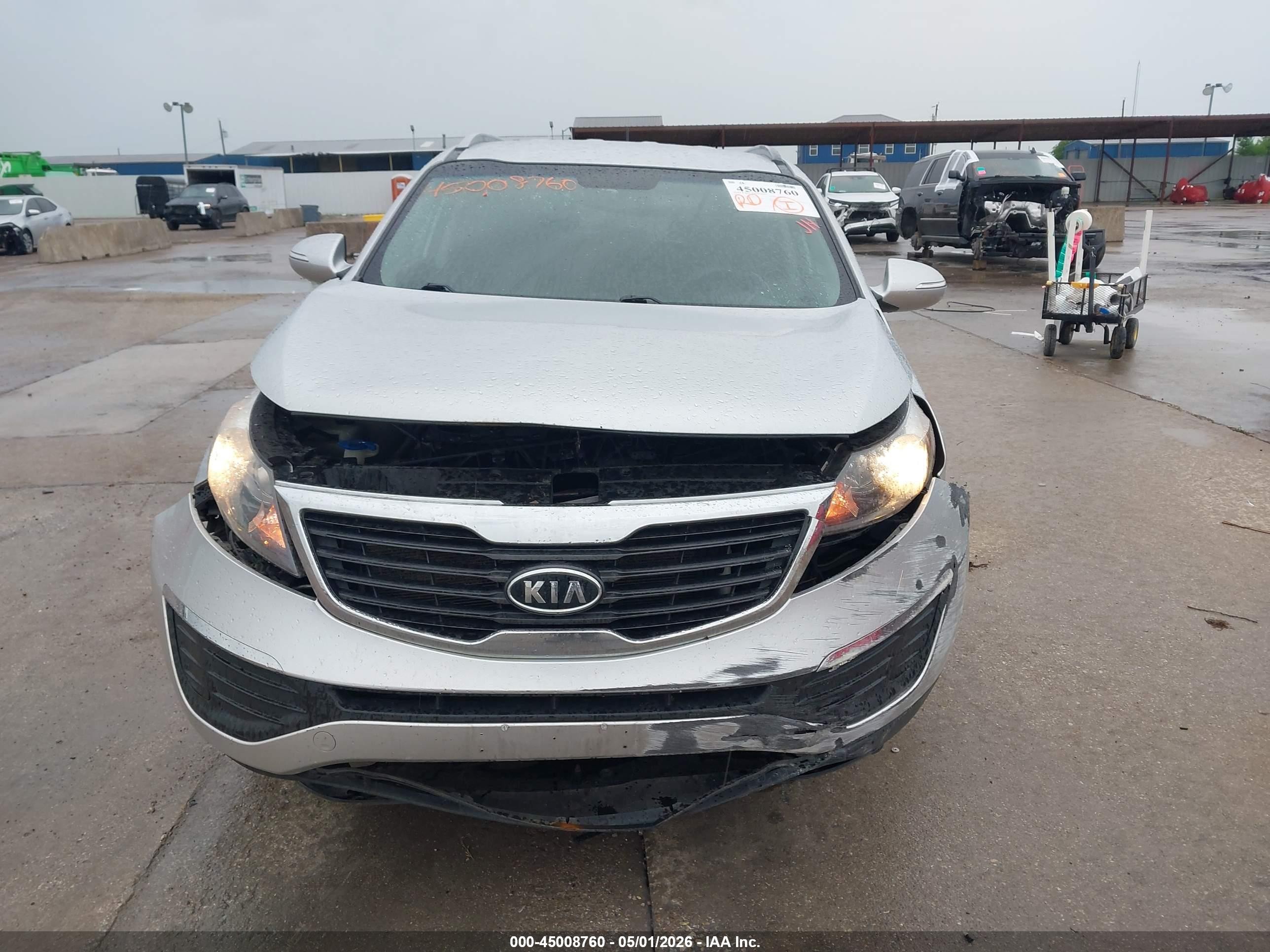 2012 Kia Sportage Lx Silver vin: KNDPBCA23C7182914