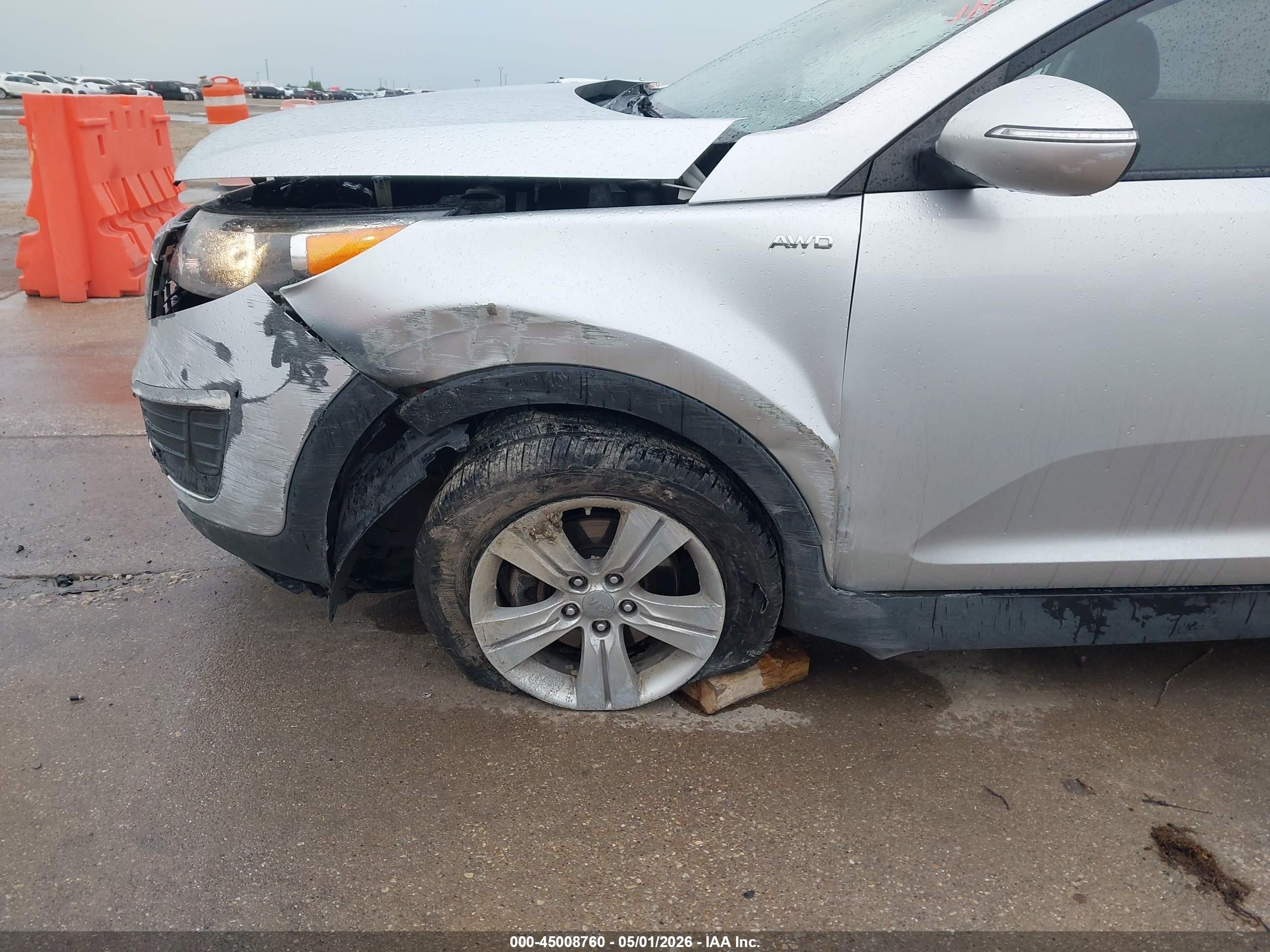 2012 Kia Sportage Lx Silver vin: KNDPBCA23C7182914