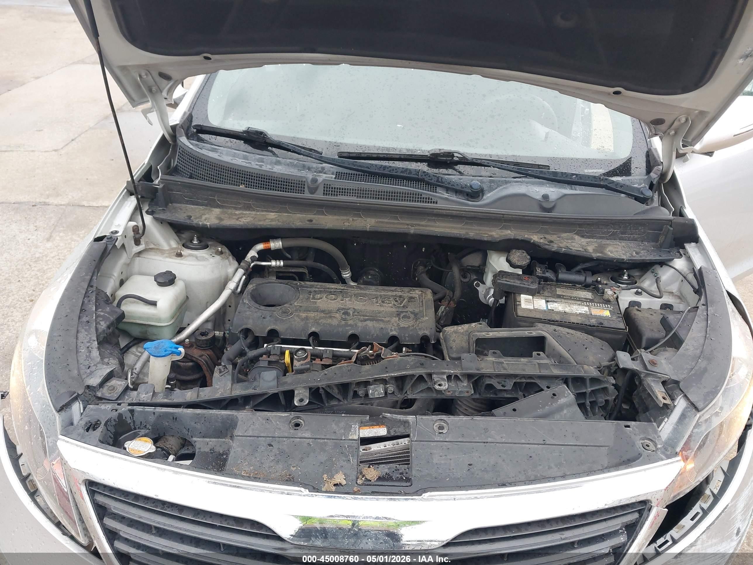 2012 Kia Sportage Lx Silver vin: KNDPBCA23C7182914