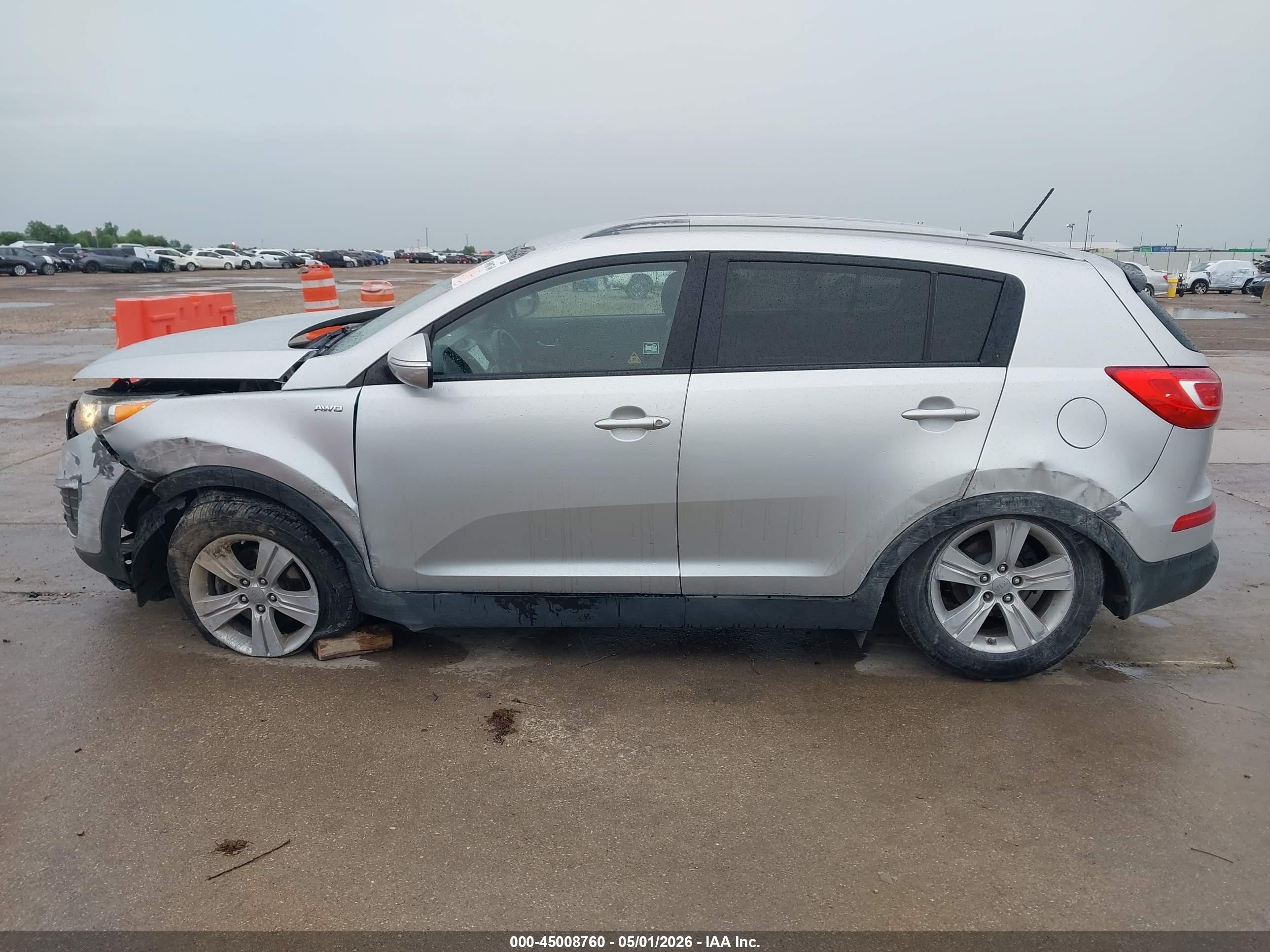 2012 Kia Sportage Lx Silver vin: KNDPBCA23C7182914