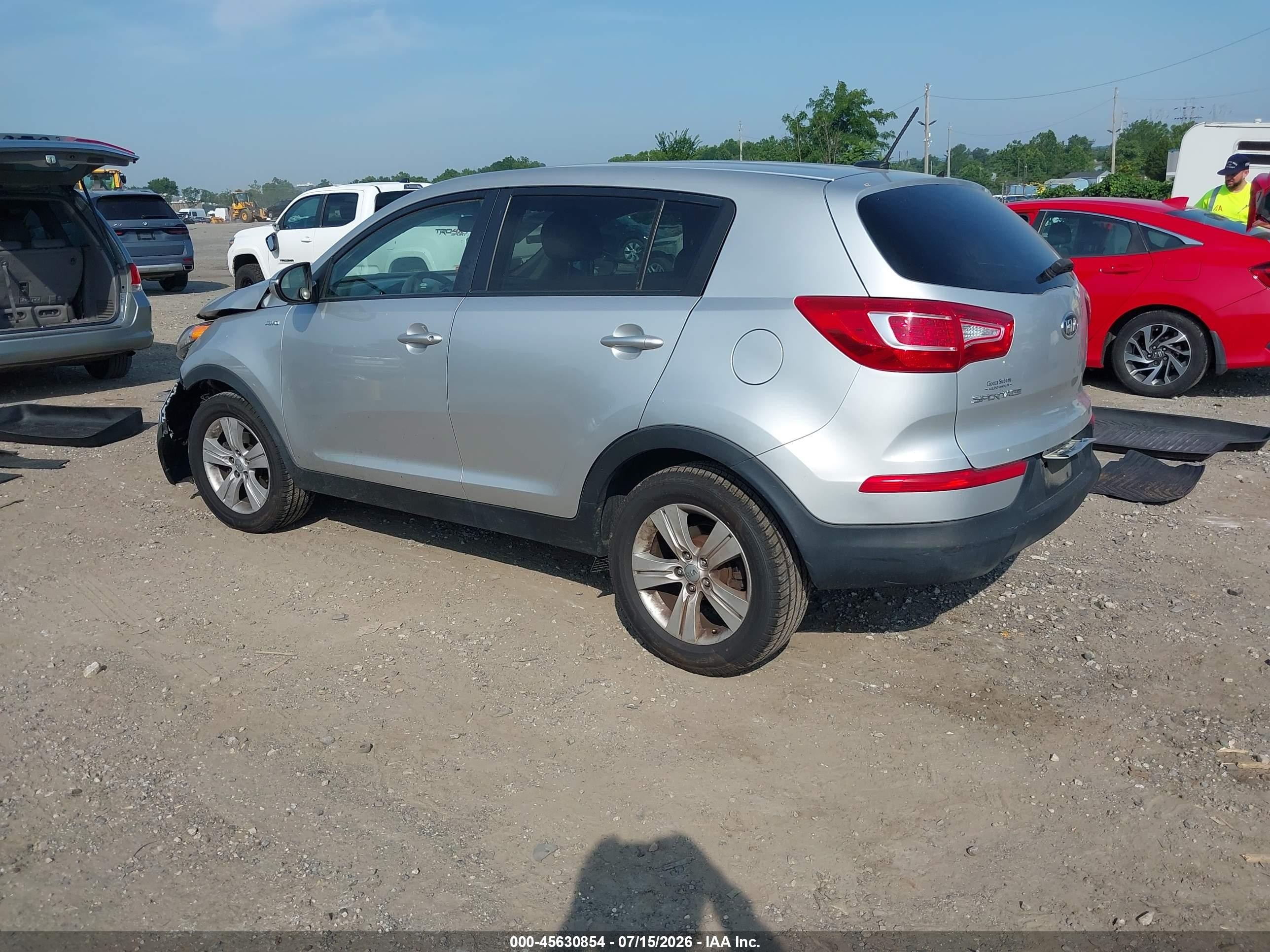 2012 Kia Sportage Lx Gray vin: KNDPBCA23C7210338