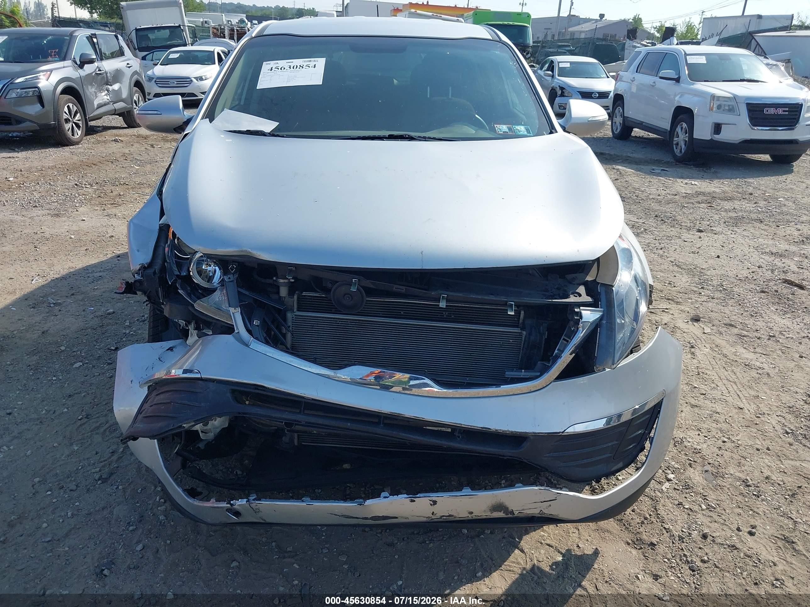 2012 Kia Sportage Lx Gray vin: KNDPBCA23C7210338