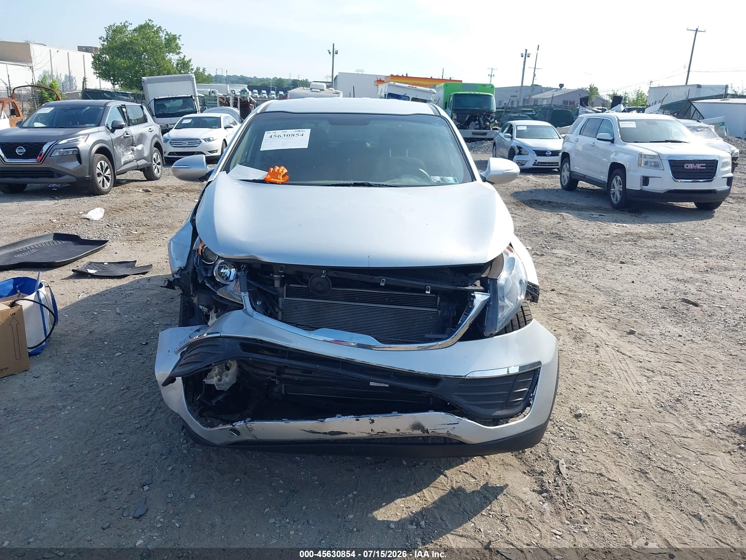2012 Kia Sportage Lx Gray vin: KNDPBCA23C7210338