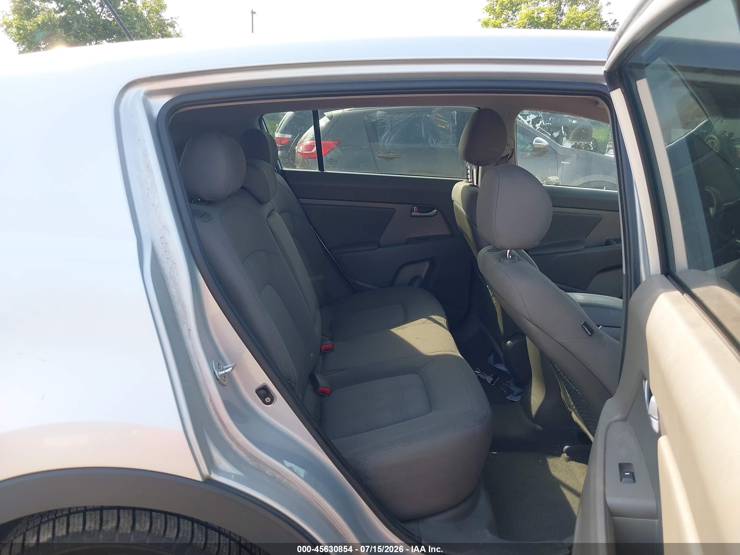 2012 Kia Sportage Lx Gray vin: KNDPBCA23C7210338