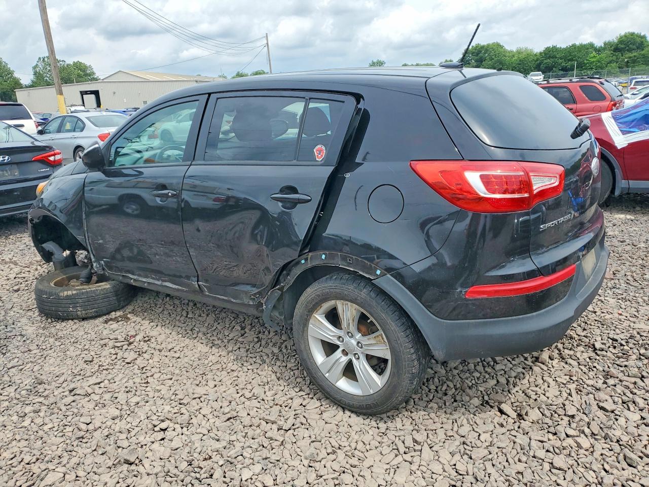 2013 Kia Sportage Lx Черный vin: KNDPBCA23D7400173
