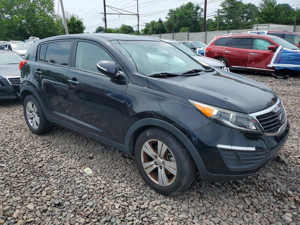 2013 Kia Sportage Lx Черный vin: KNDPBCA23D7400173
