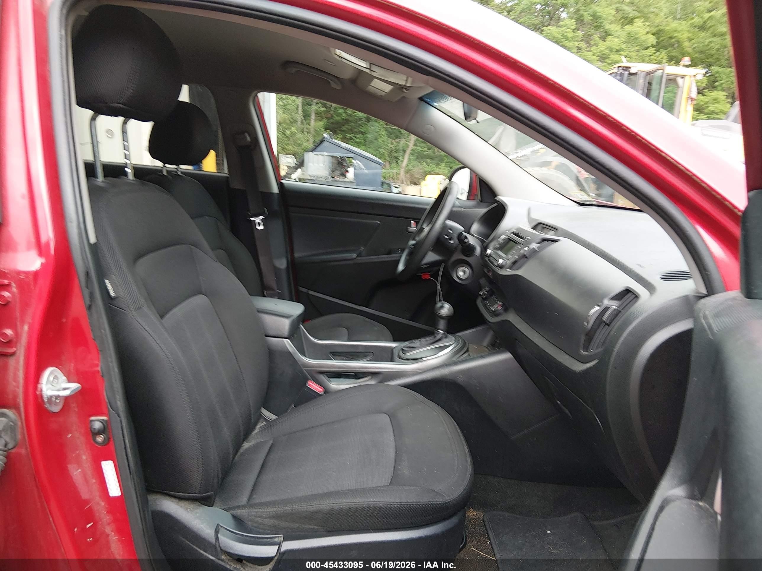 2013 Kia Sportage Lx Red vin: KNDPBCA23D7423307