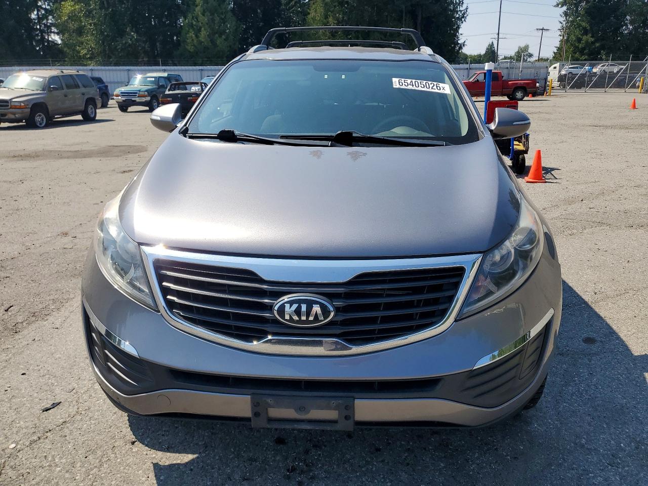 2013 Kia Sportage Lx Gray vin: KNDPBCA23D7449065