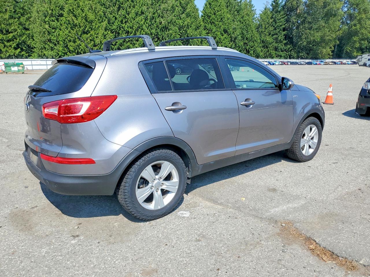 2013 Kia Sportage Lx Gray vin: KNDPBCA23D7449065