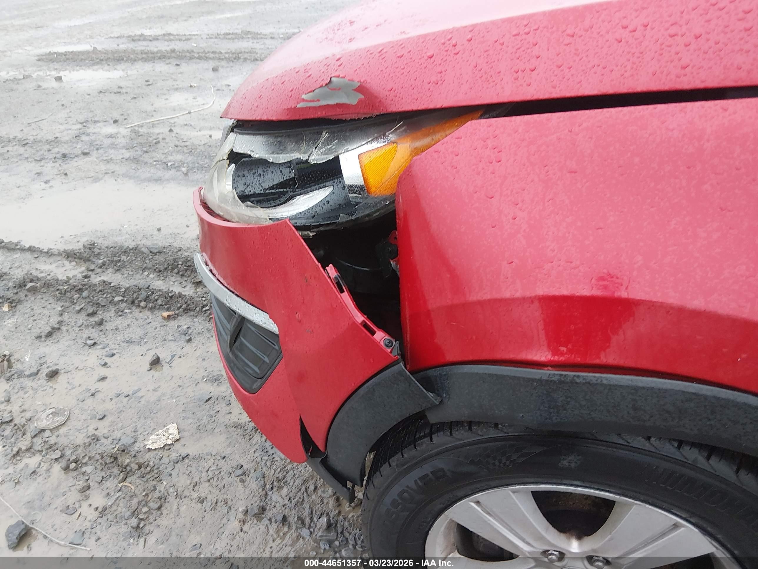 2013 Kia Sportage Lx Red vin: KNDPBCA23D7475519