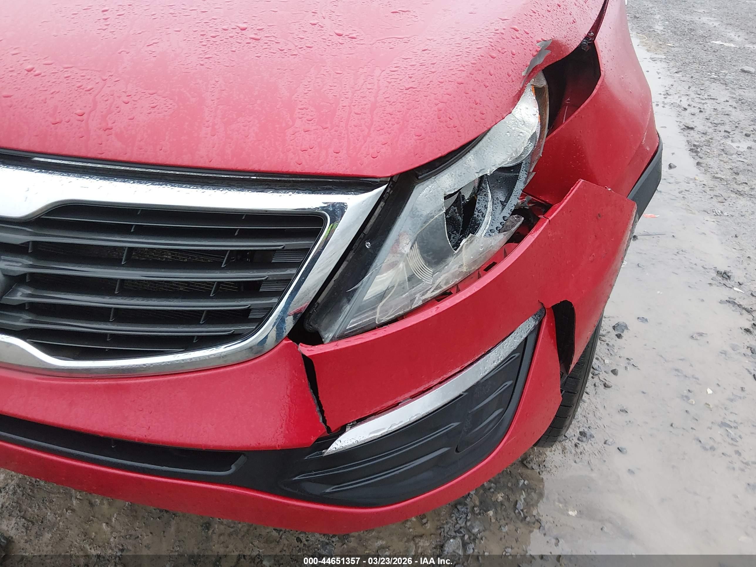 2013 Kia Sportage Lx Red vin: KNDPBCA23D7475519