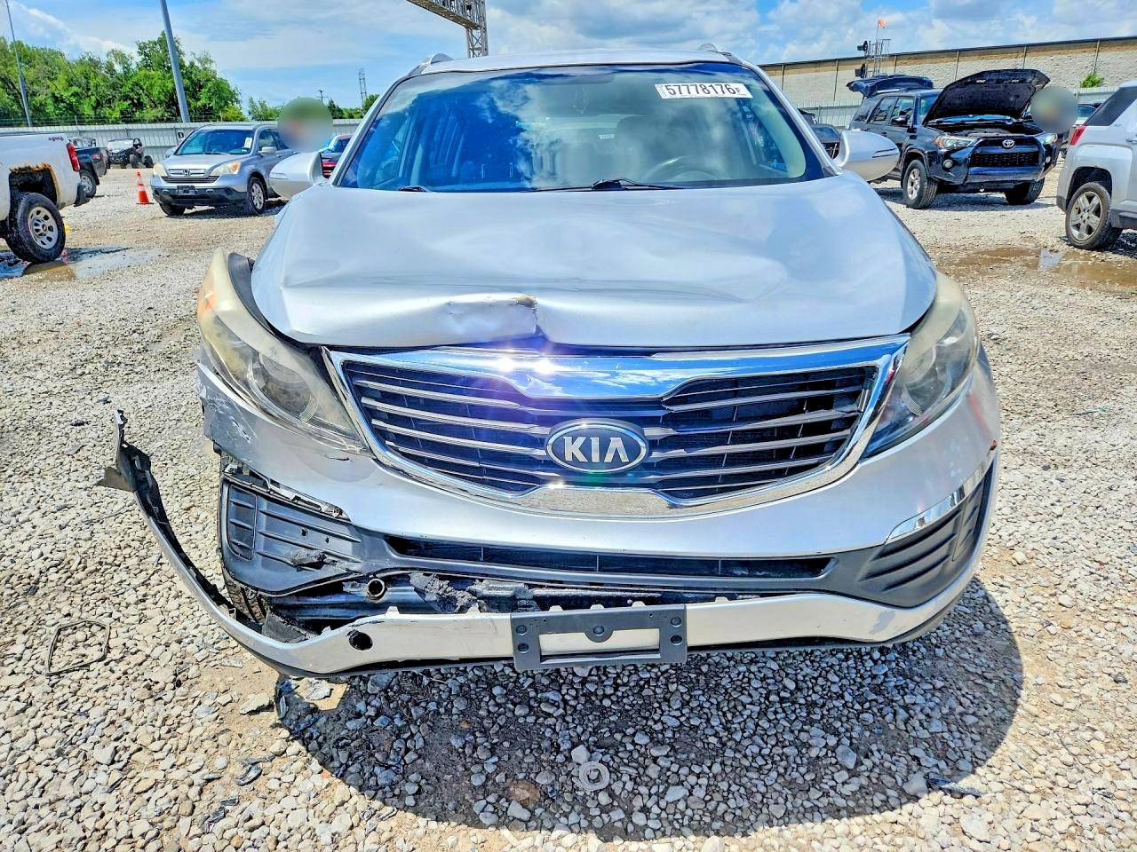 2013 Kia Sportage Lx Silver vin: KNDPBCA23D7478856