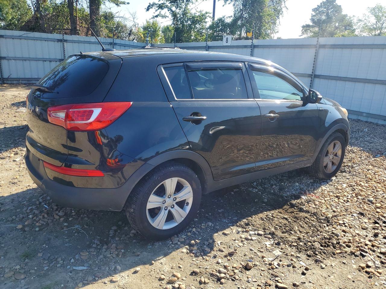 2013 Kia Sportage Lx Black vin: KNDPBCA23D7485046