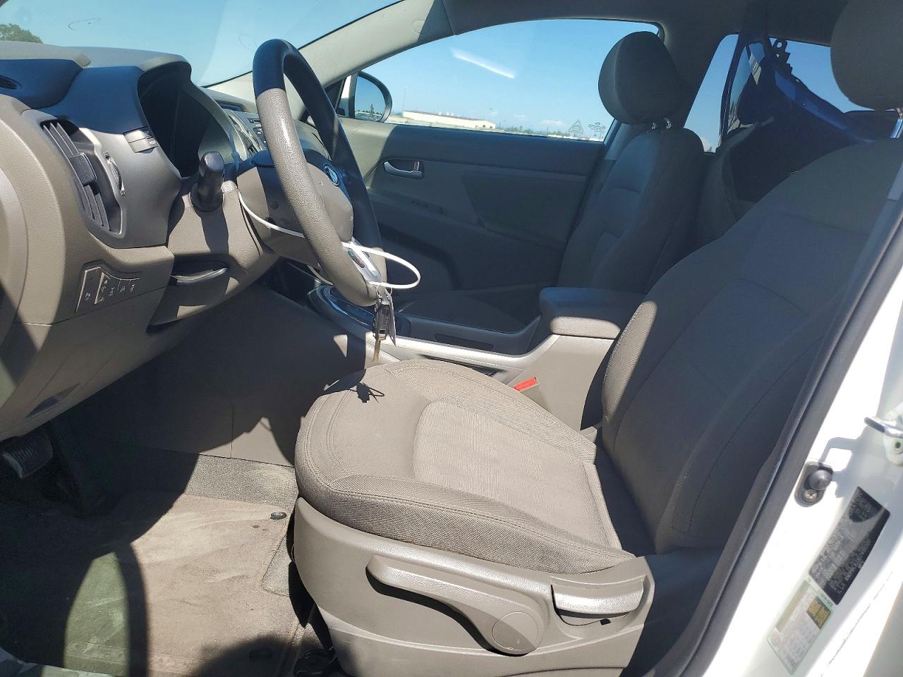 2013 Kia Sportage Lx White vin: KNDPBCA23D7499500