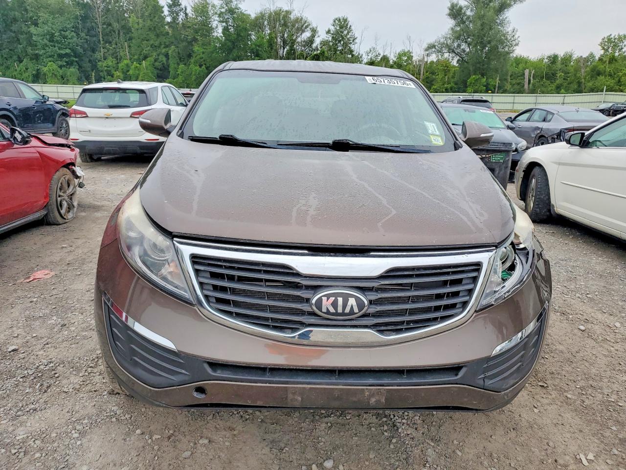 2013 Kia Sportage Lx Brown vin: KNDPBCA23D7517221