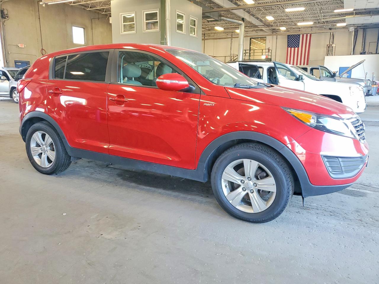 2012 Kia Sportage Lx Red vin: KNDPBCA24C7242019