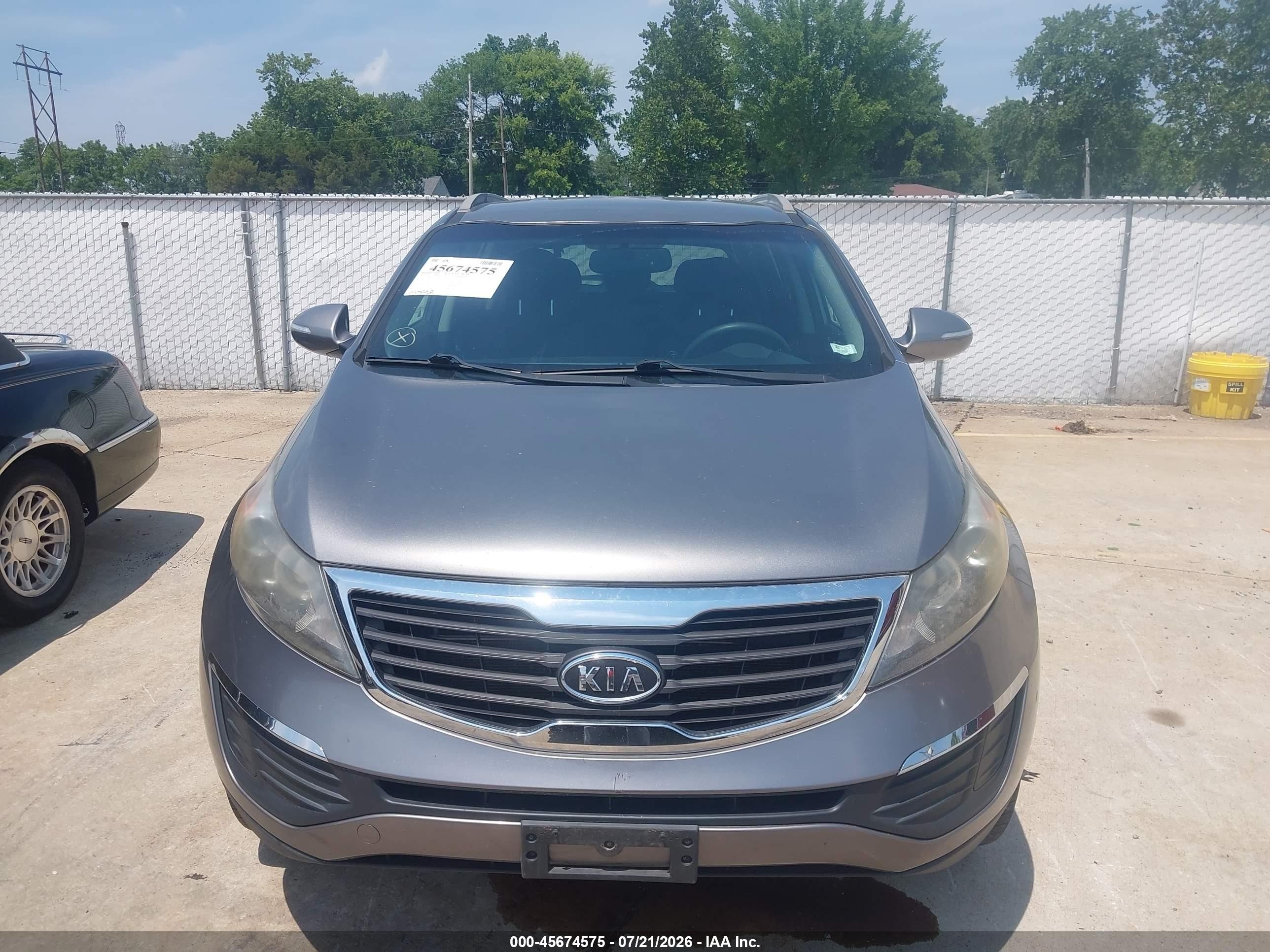 2012 Kia Sportage Lx Gray vin: KNDPBCA24C7304633