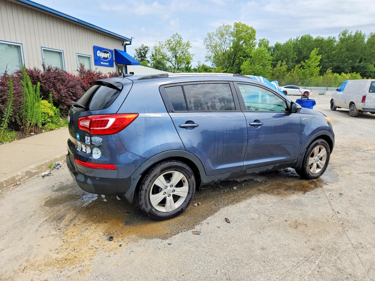2012 Kia Sportage Lx Blue vin: KNDPBCA24C7317608