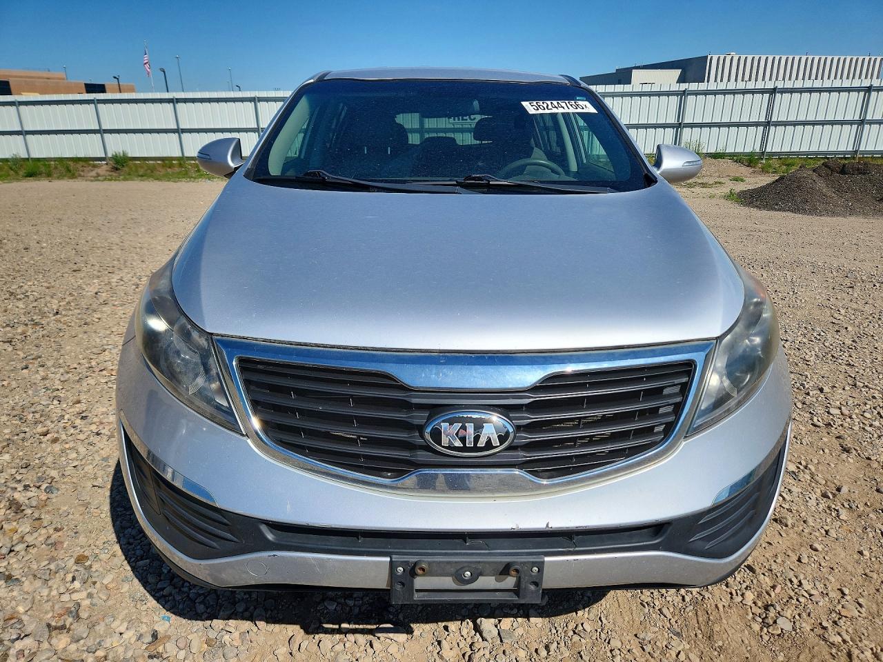 2013 Kia Sportage Lx Silver vin: KNDPBCA24D7350996