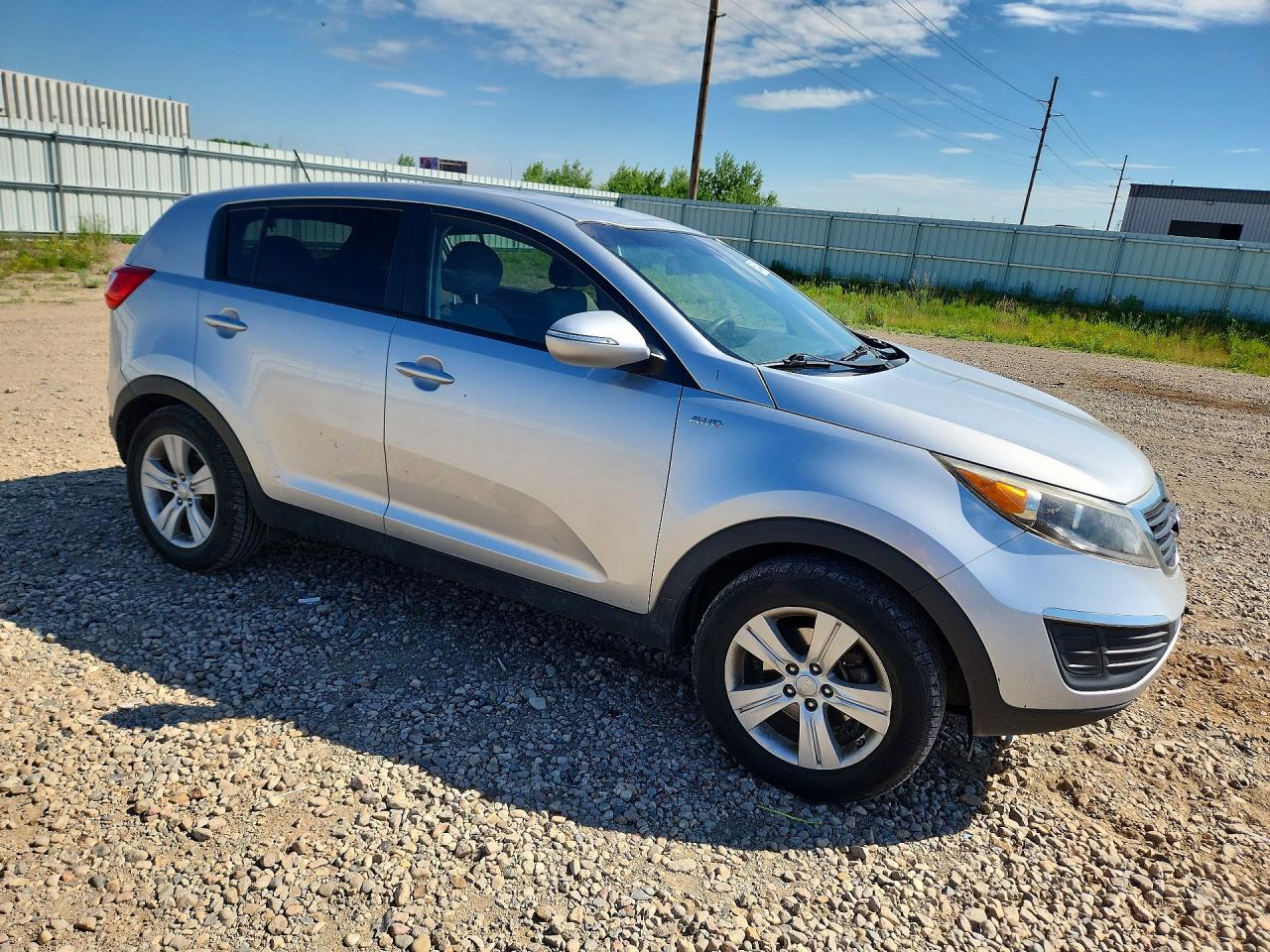 2013 Kia Sportage Lx Silver vin: KNDPBCA24D7350996