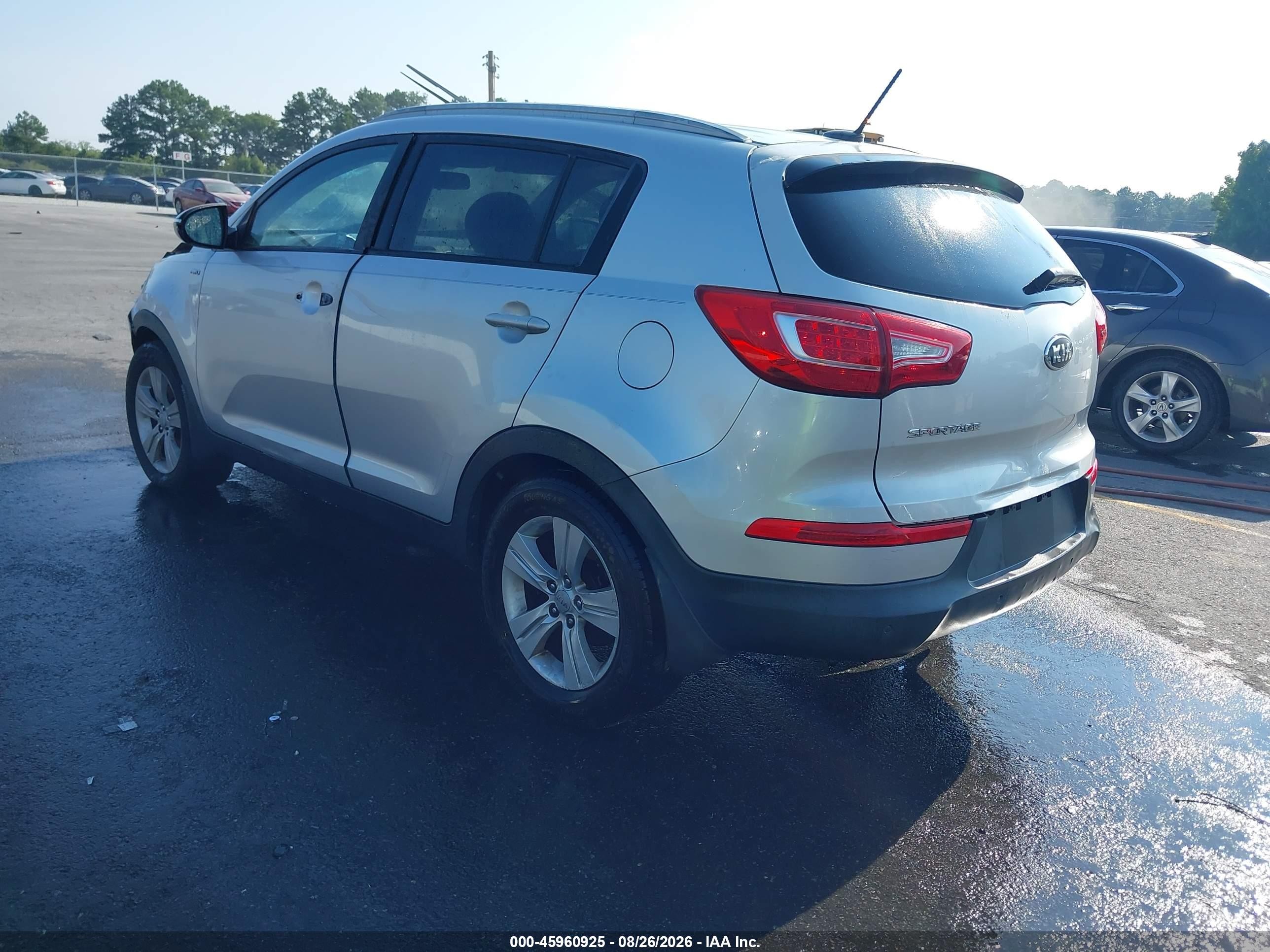 2013 Kia Sportage Lx Серебряный vin: KNDPBCA24D7356927
