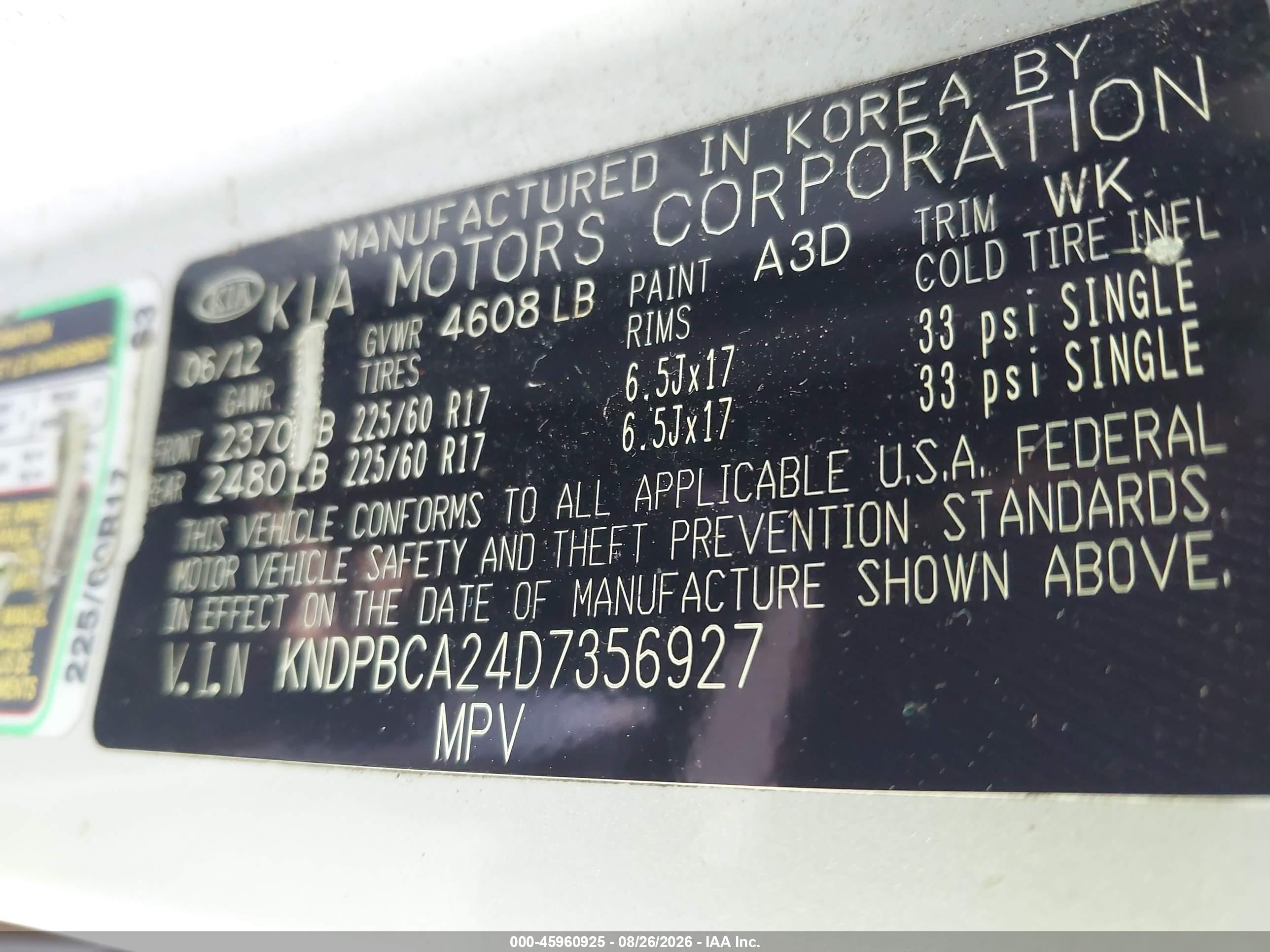 2013 Kia Sportage Lx Серебряный vin: KNDPBCA24D7356927