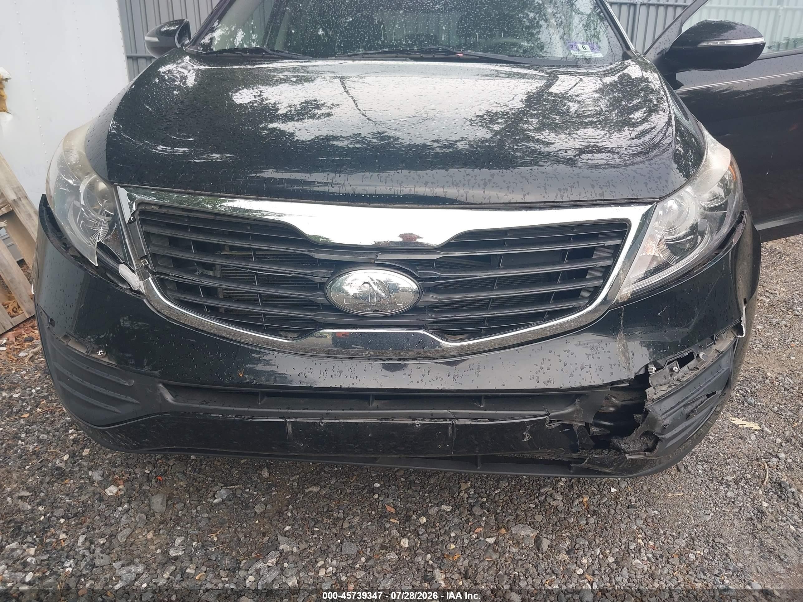 2013 Kia Sportage Lx Black vin: KNDPBCA24D7377440