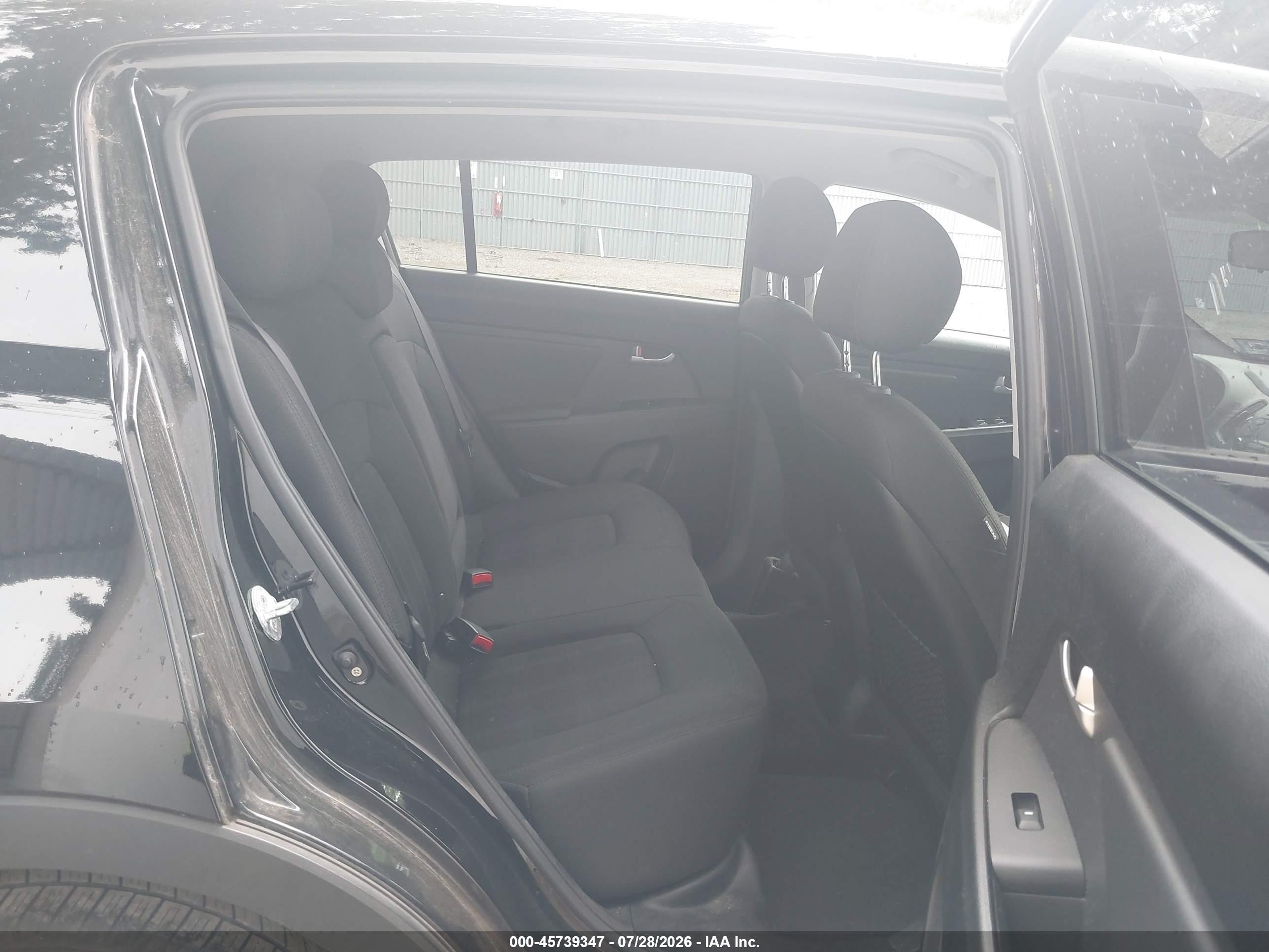 2013 Kia Sportage Lx Black vin: KNDPBCA24D7377440