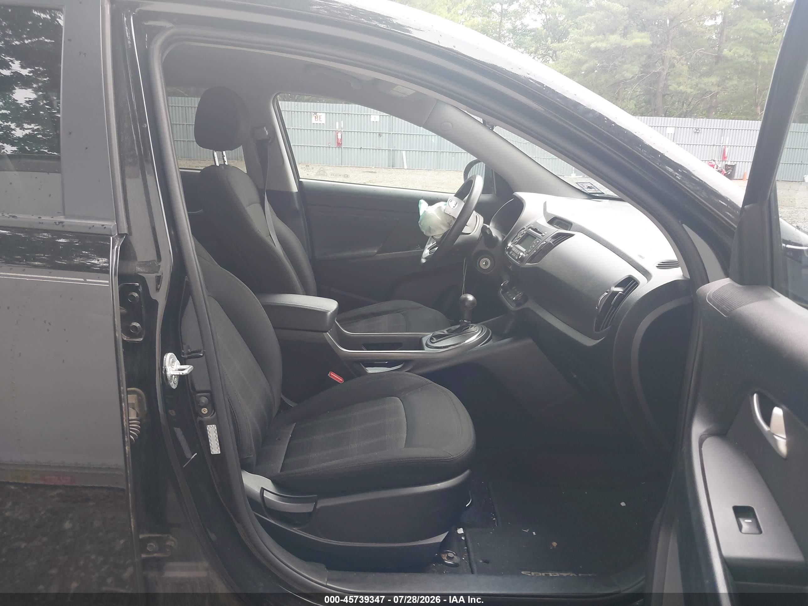 2013 Kia Sportage Lx Black vin: KNDPBCA24D7377440