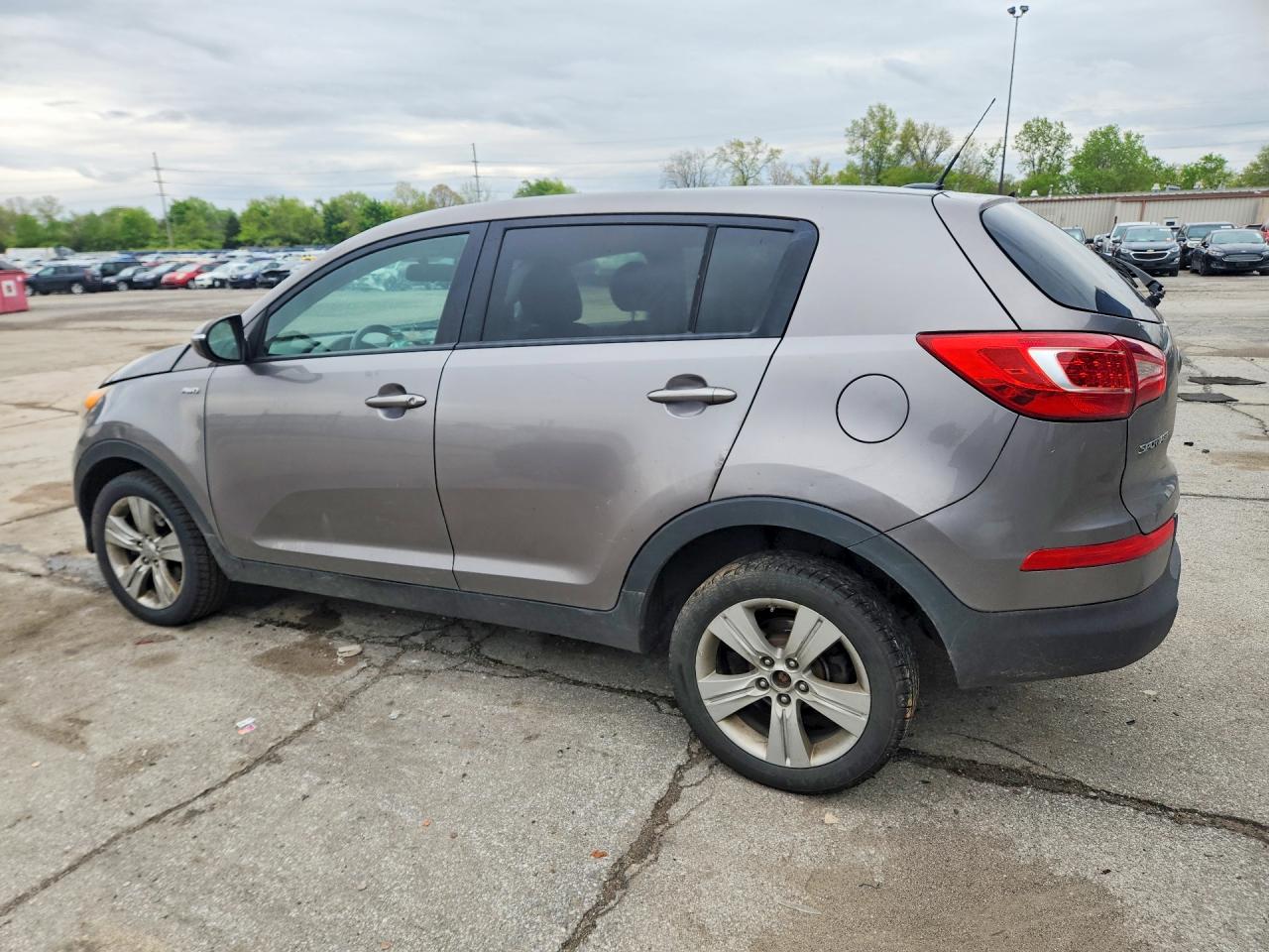2013 Kia Sportage Lx Gray vin: KNDPBCA24D7386736