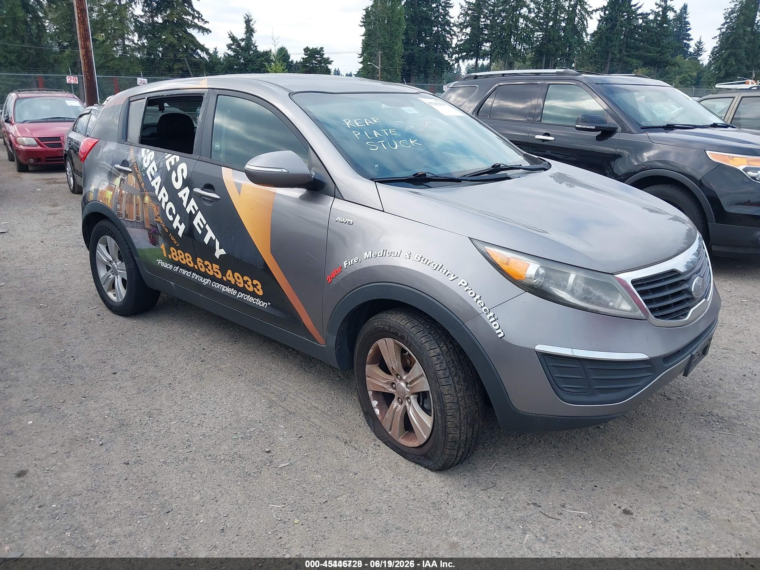 2013 Kia Sportage Lx Серебряный vin: KNDPBCA24D7400196