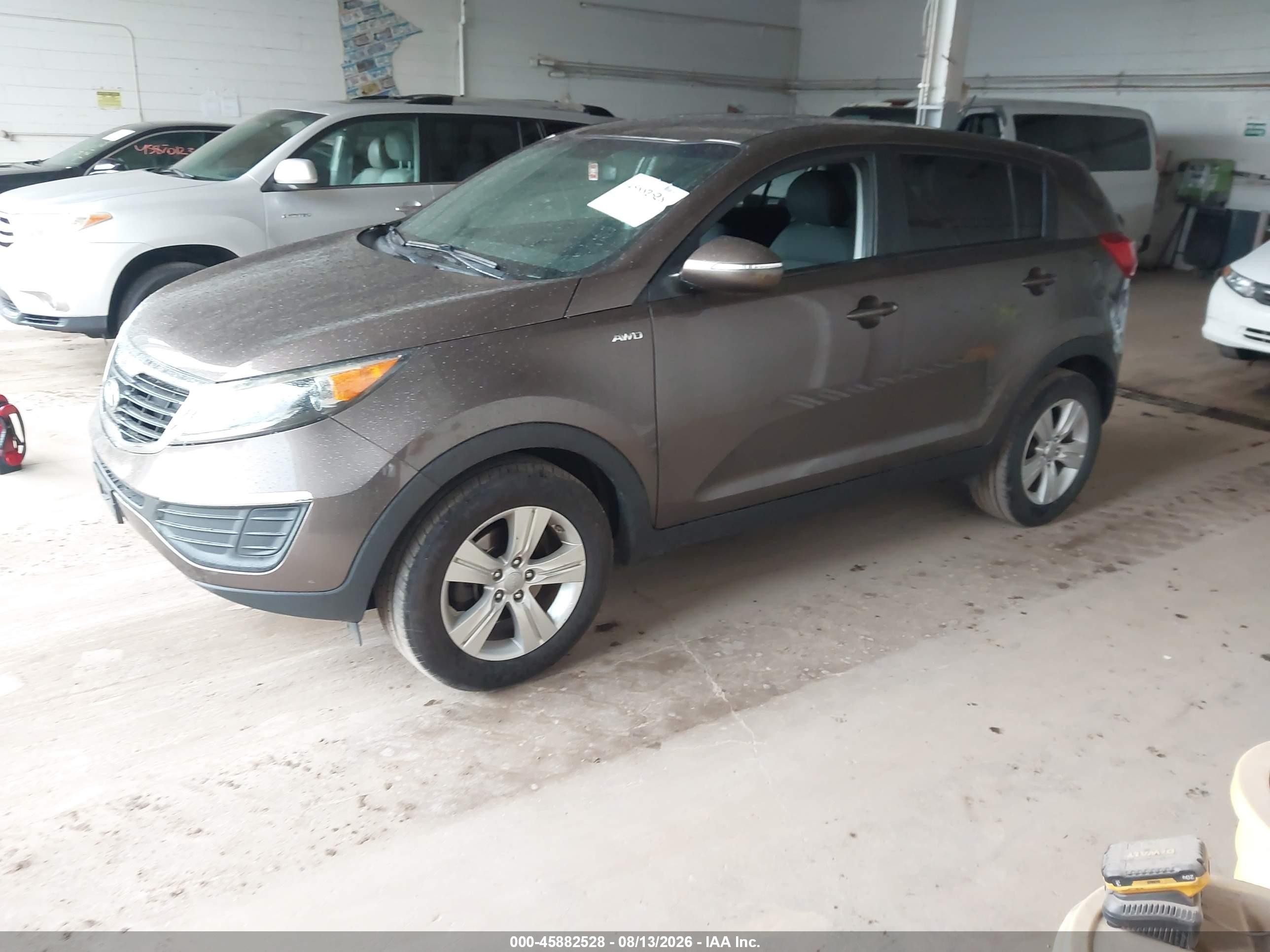 2013 Kia Sportage Lx Brown vin: KNDPBCA24D7420559