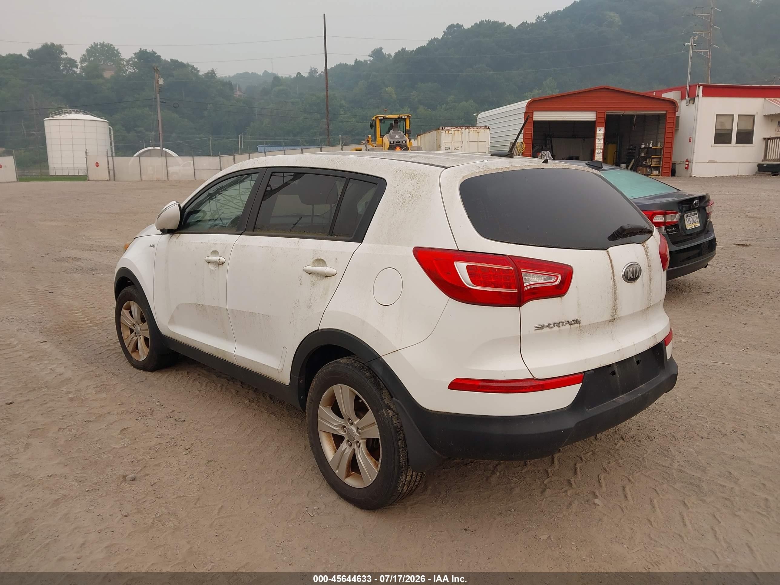 2013 Kia Sportage Lx White vin: KNDPBCA24D7432243