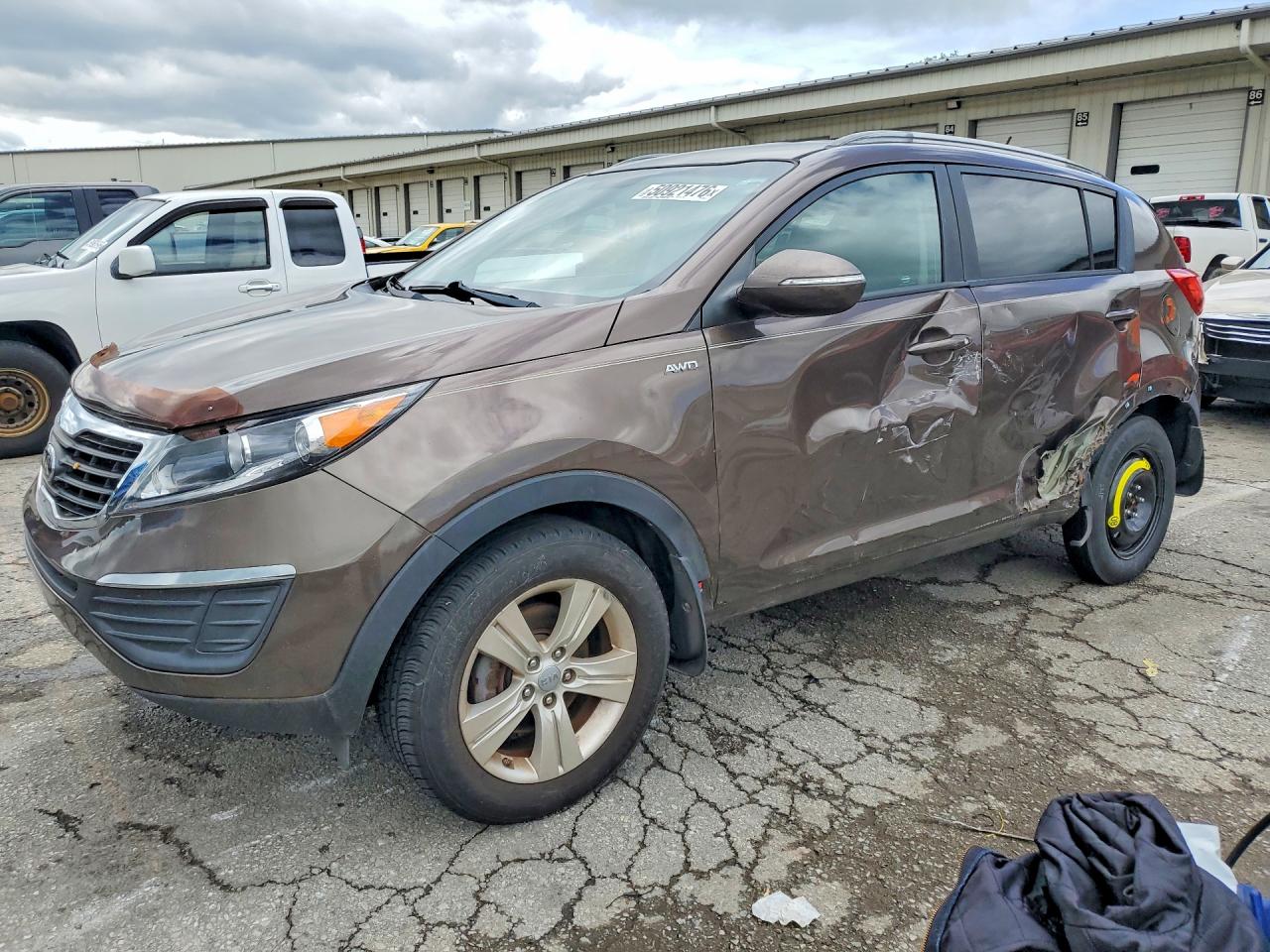 2013 Kia Sportage Lx Brown vin: KNDPBCA24D7529975