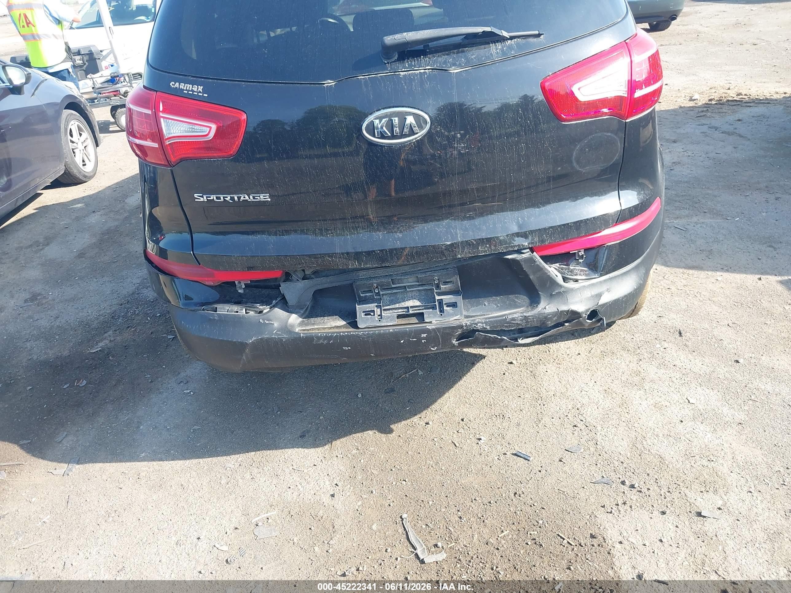 2011 Kia Sportage Lx Black vin: KNDPBCA25B7068136