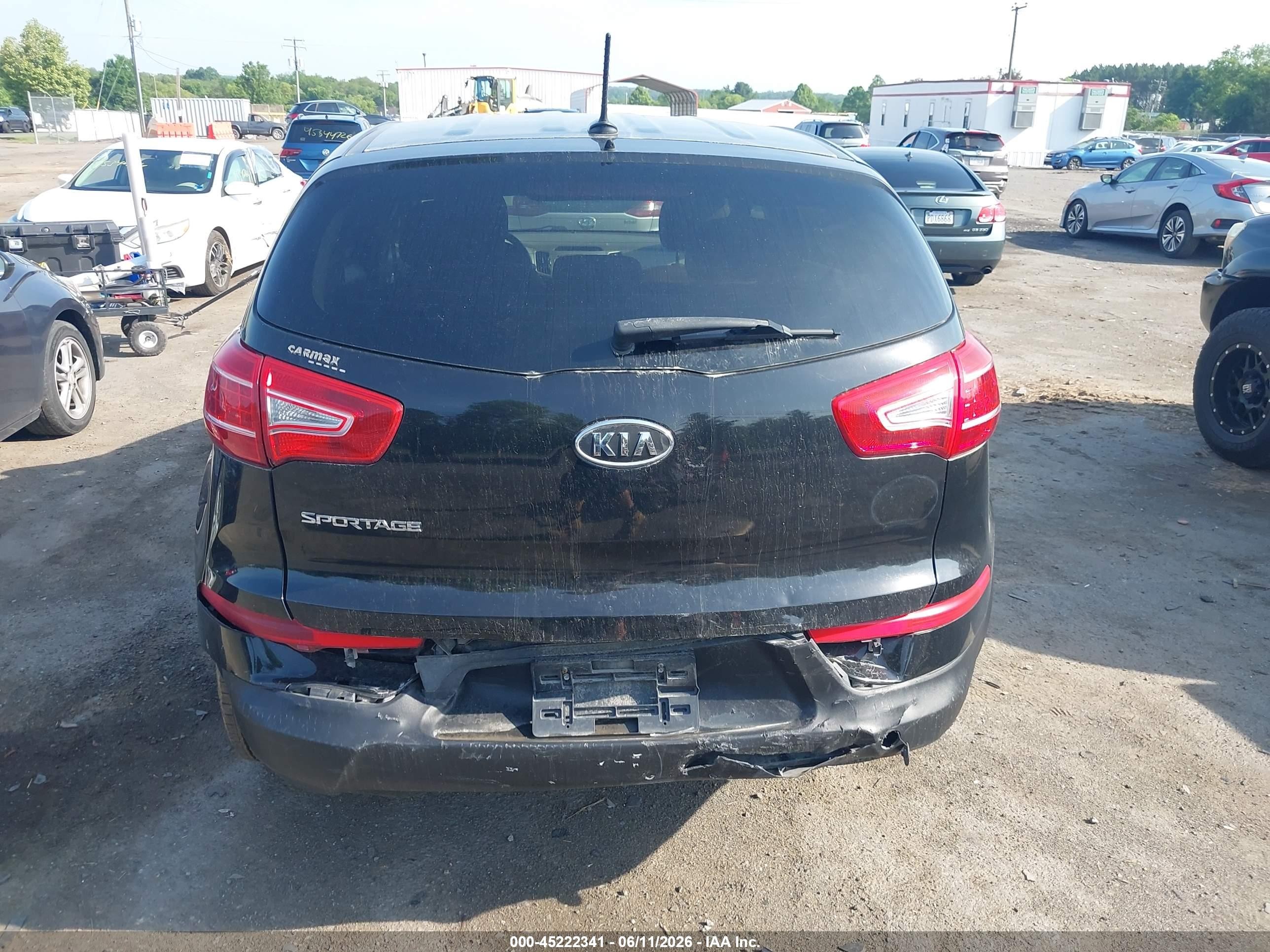2011 Kia Sportage Lx Black vin: KNDPBCA25B7068136