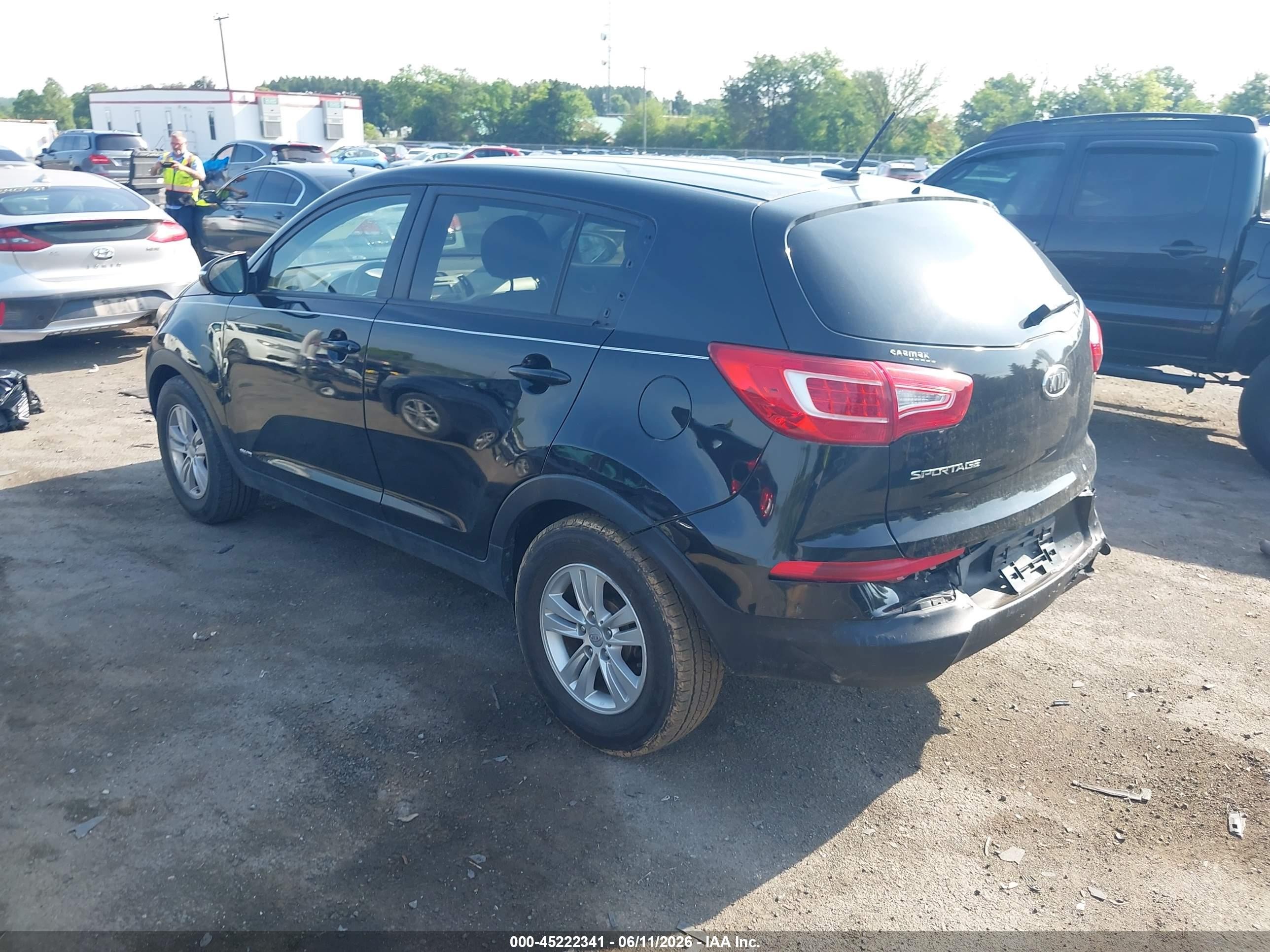2011 Kia Sportage Lx Black vin: KNDPBCA25B7068136