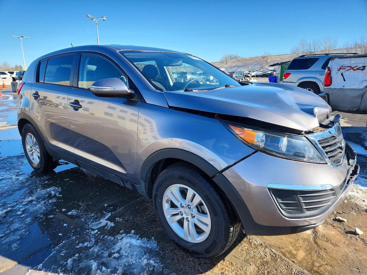 2011 Kia Sportage Lx Charcoal vin: KNDPBCA25B7098060
