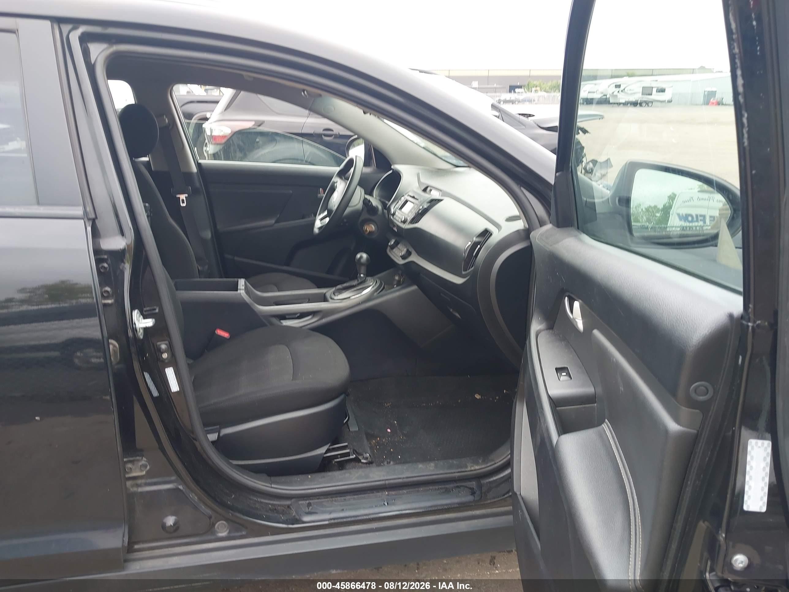2012 Kia Sportage Lx Black vin: KNDPBCA25C7219073