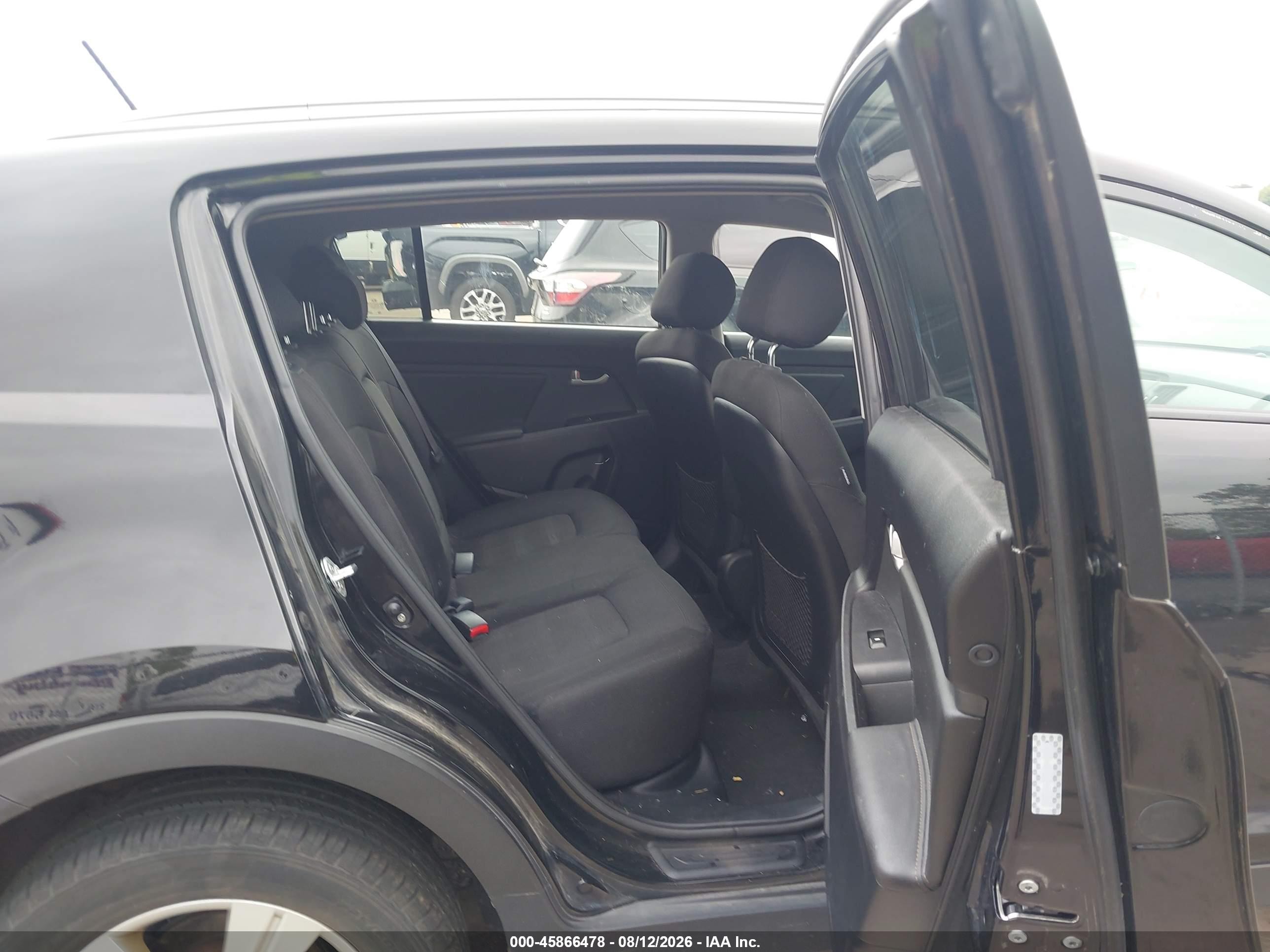2012 Kia Sportage Lx Black vin: KNDPBCA25C7219073