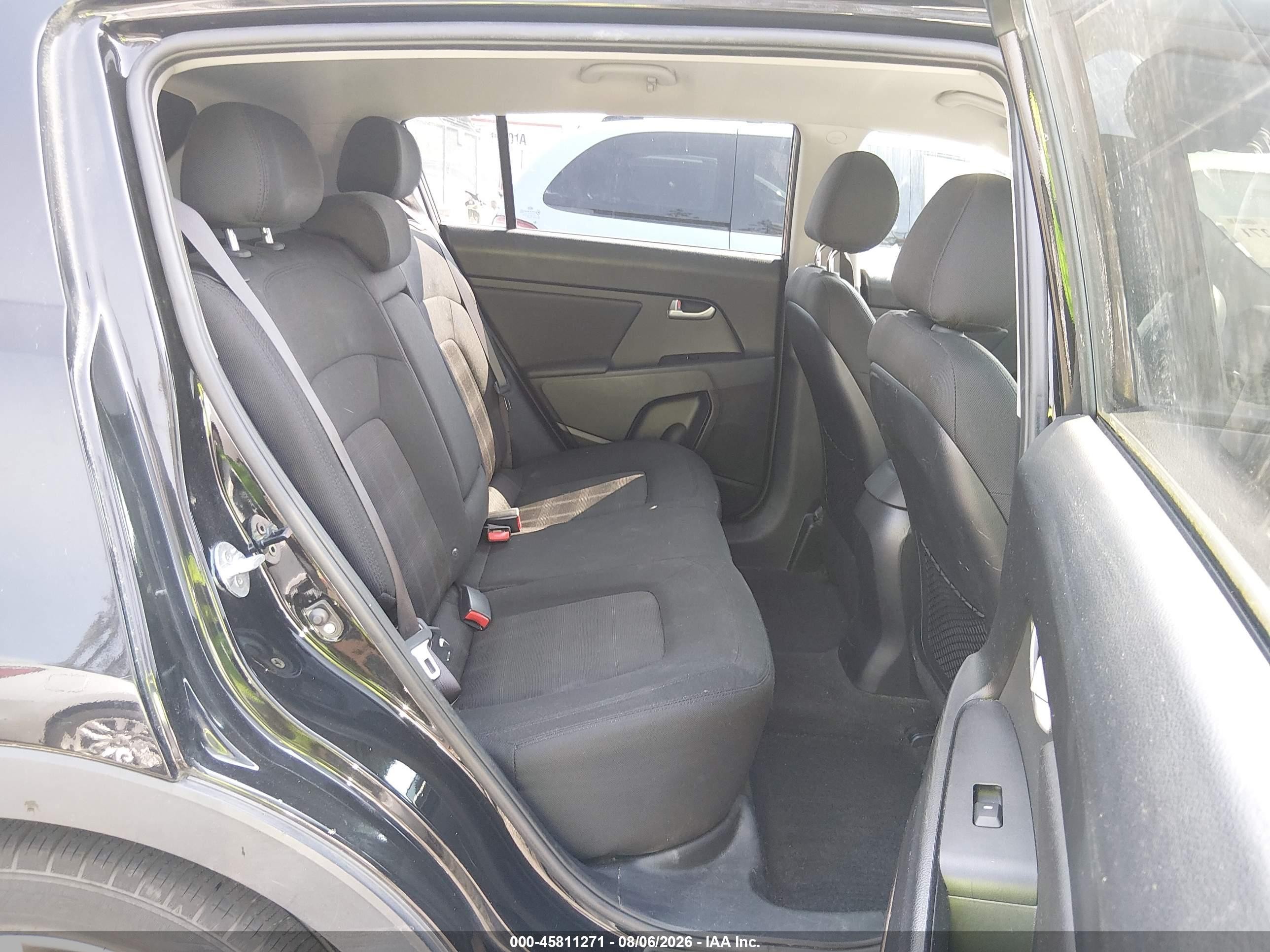 2012 Kia Sportage Lx Black vin: KNDPBCA25C7226184
