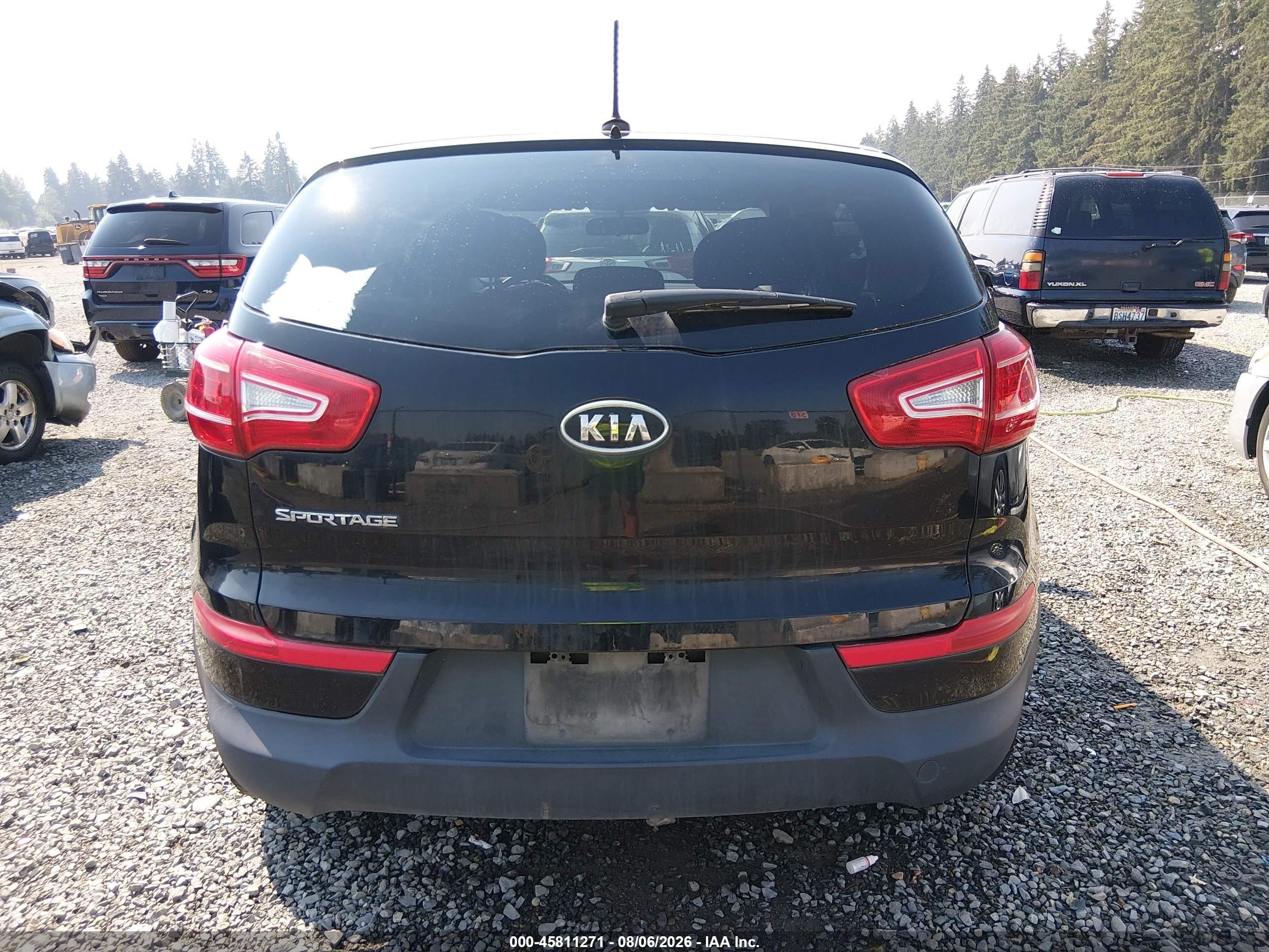 2012 Kia Sportage Lx Black vin: KNDPBCA25C7226184