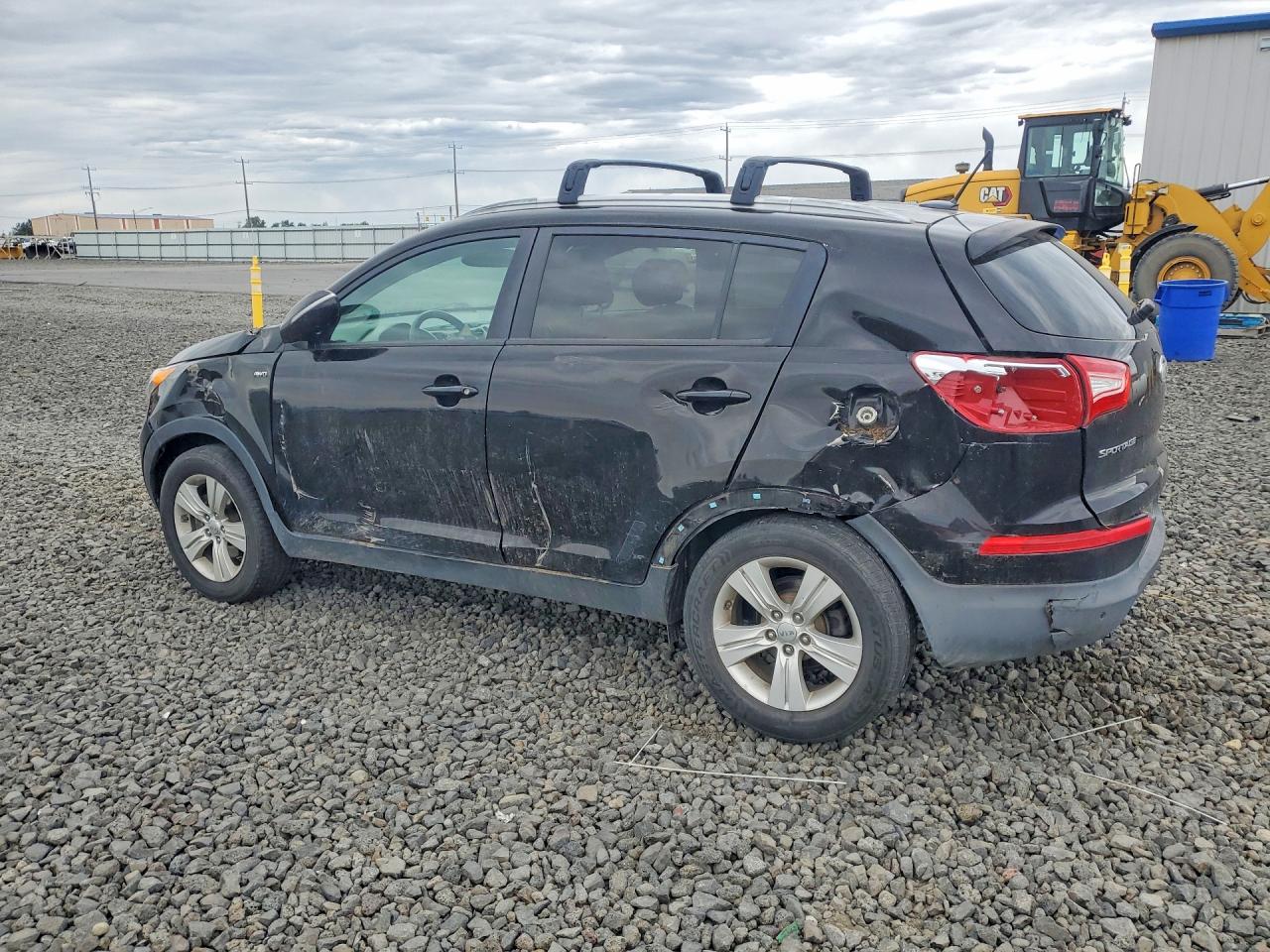 2013 Kia Sportage Lx Black vin: KNDPBCA25D7350277