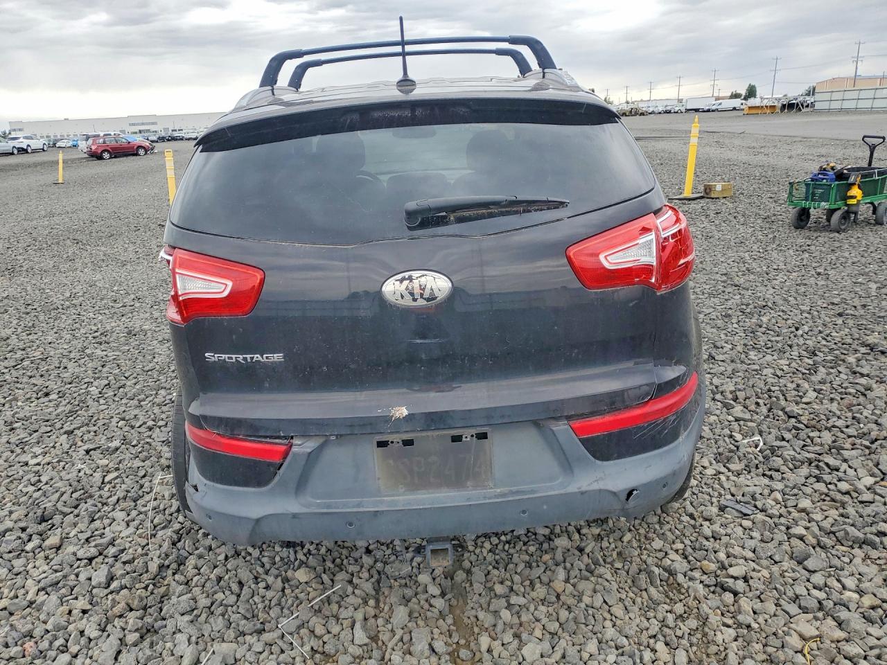 2013 Kia Sportage Lx Black vin: KNDPBCA25D7350277