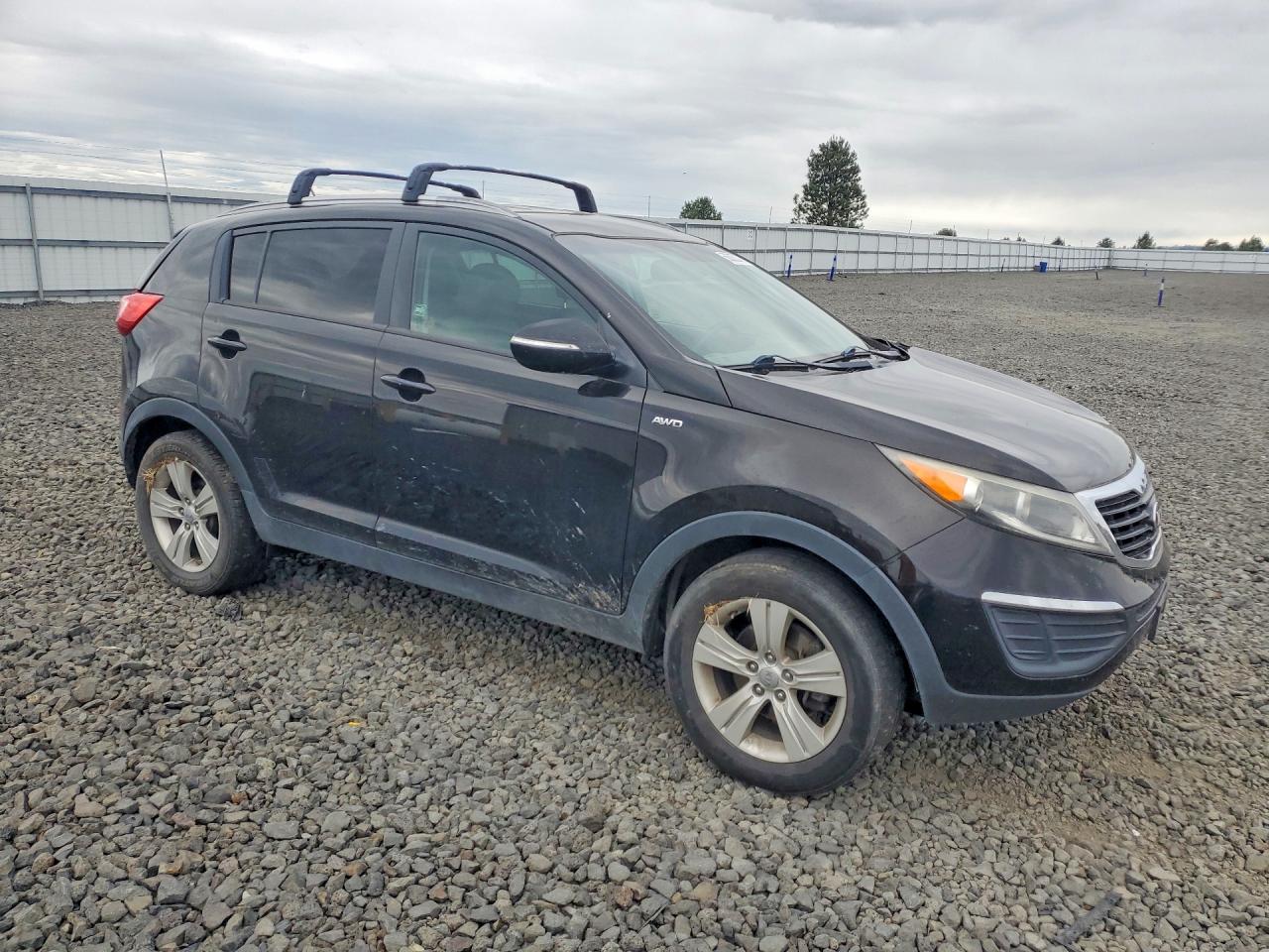 2013 Kia Sportage Lx Black vin: KNDPBCA25D7350277