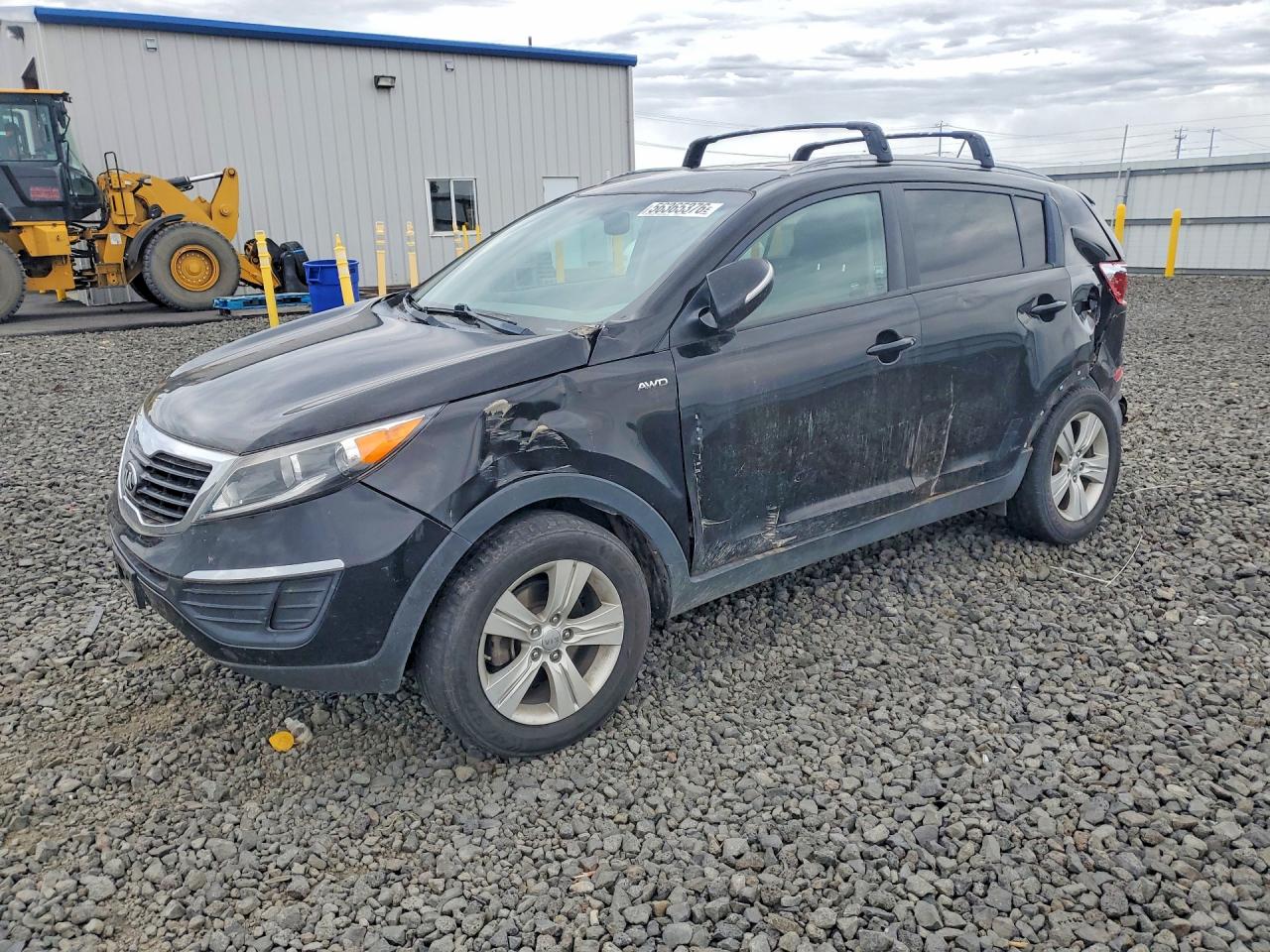 2013 Kia Sportage Lx Black vin: KNDPBCA25D7350277
