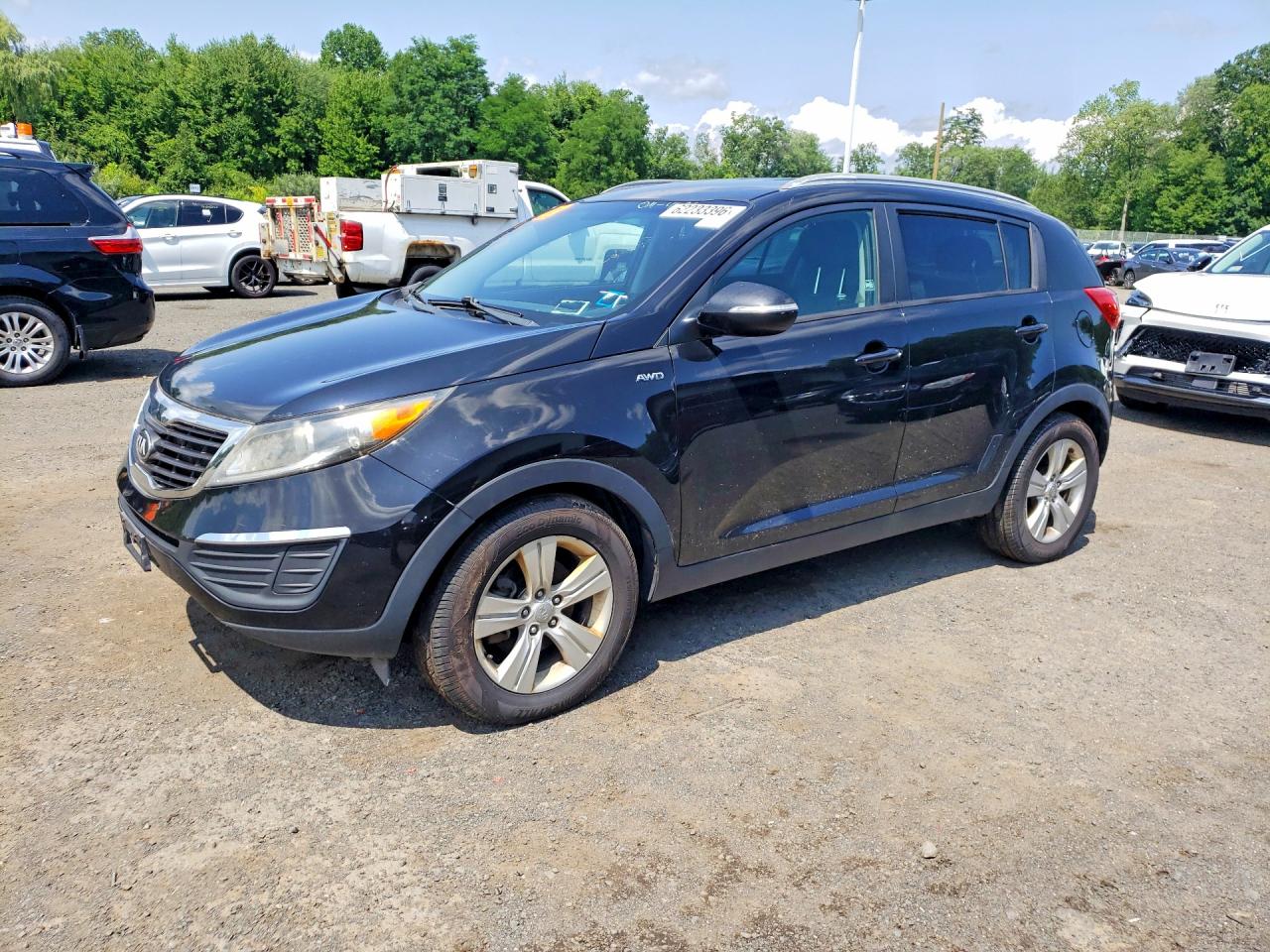 2013 Kia Sportage Lx Charcoal vin: KNDPBCA25D7354636
