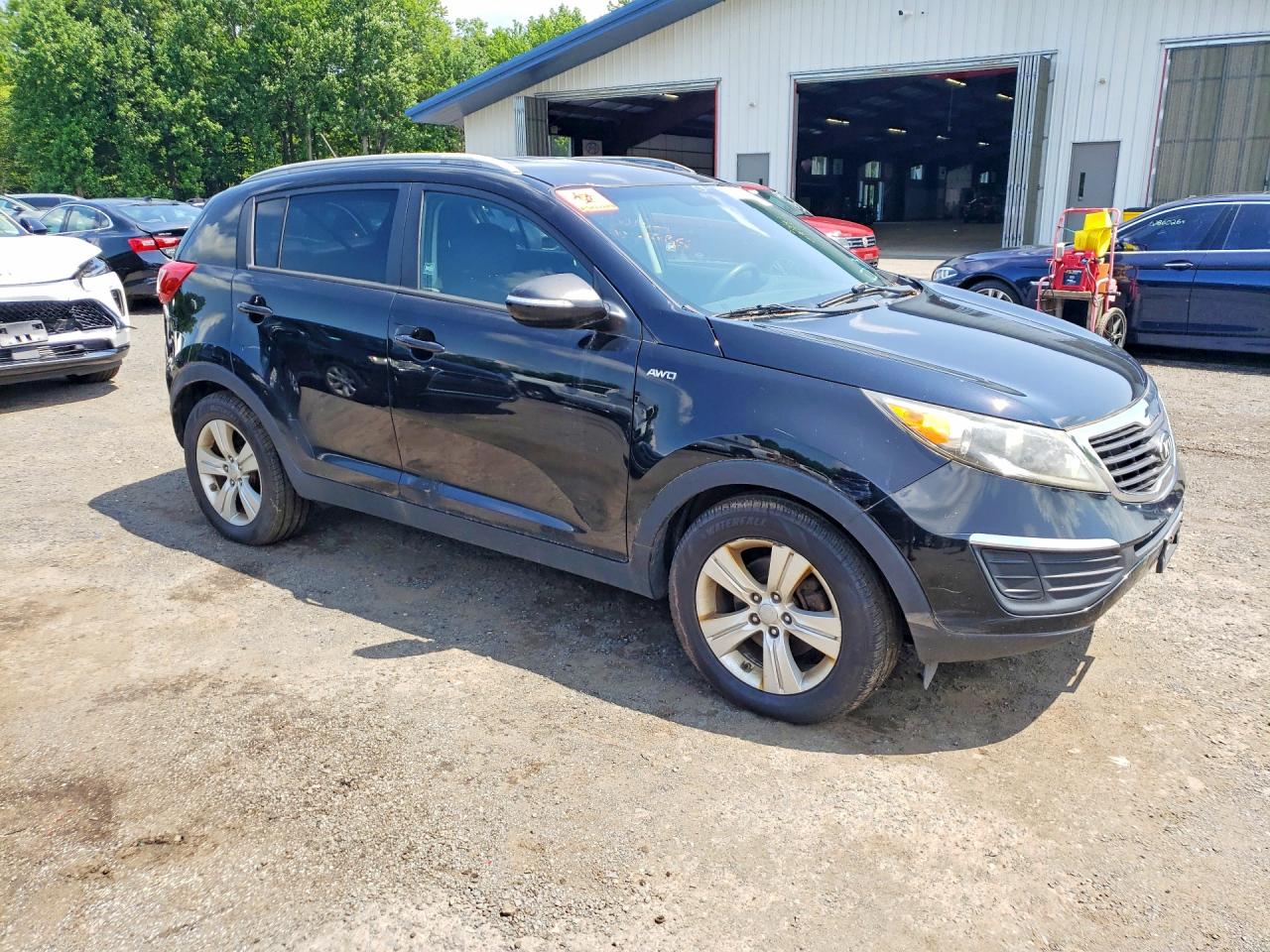 2013 Kia Sportage Lx Charcoal vin: KNDPBCA25D7354636