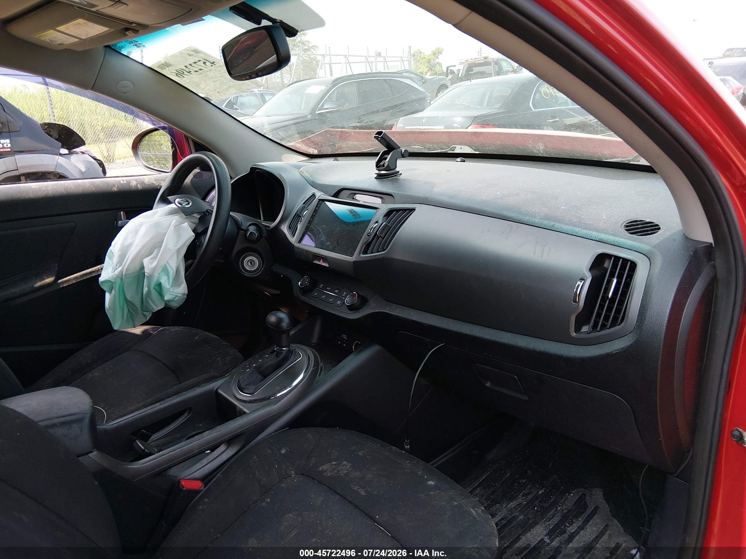 2013 Kia Sportage Lx Red vin: KNDPBCA25D7469530