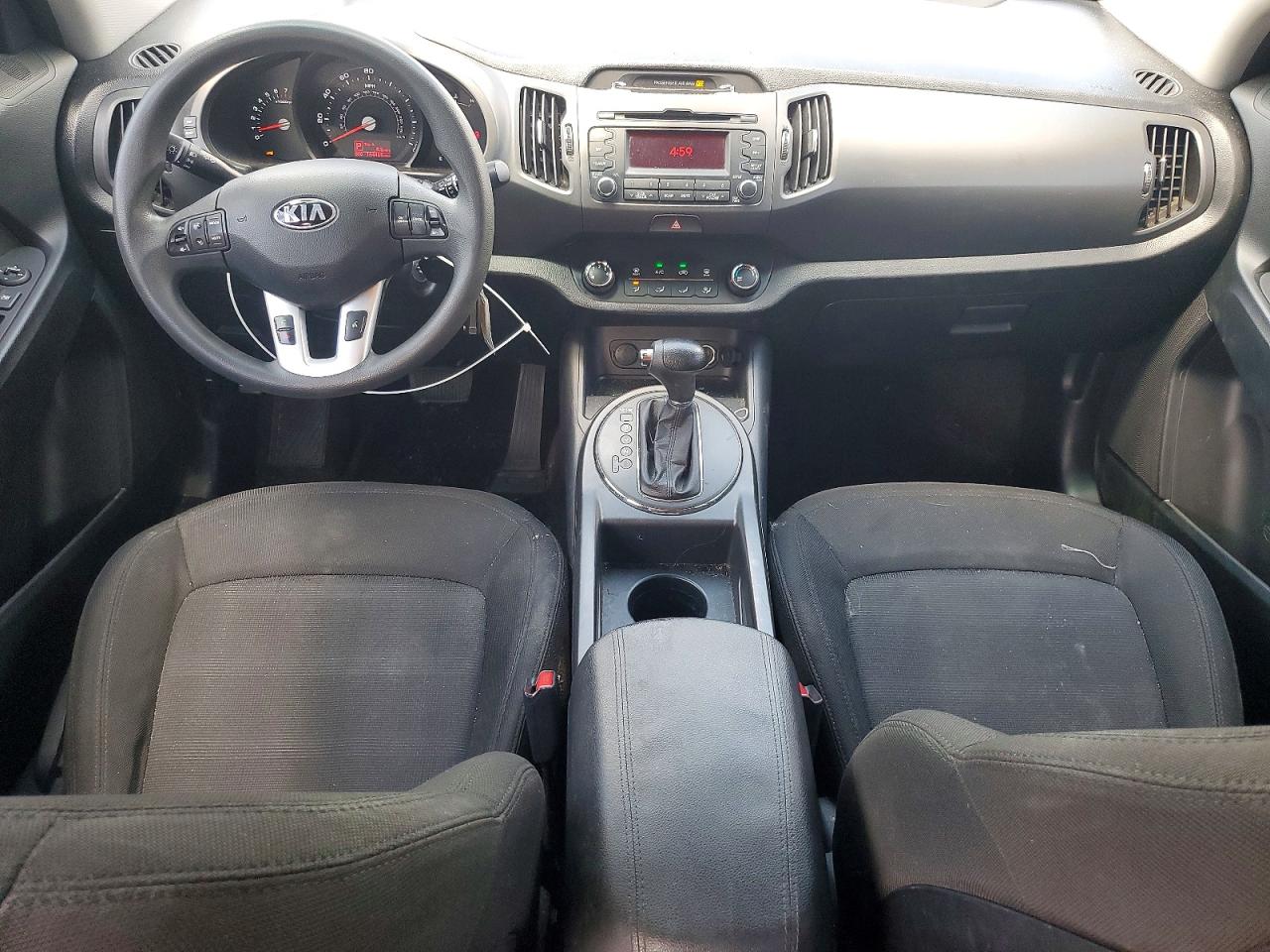 2013 Kia Sportage Lx White vin: KNDPBCA25D7543478